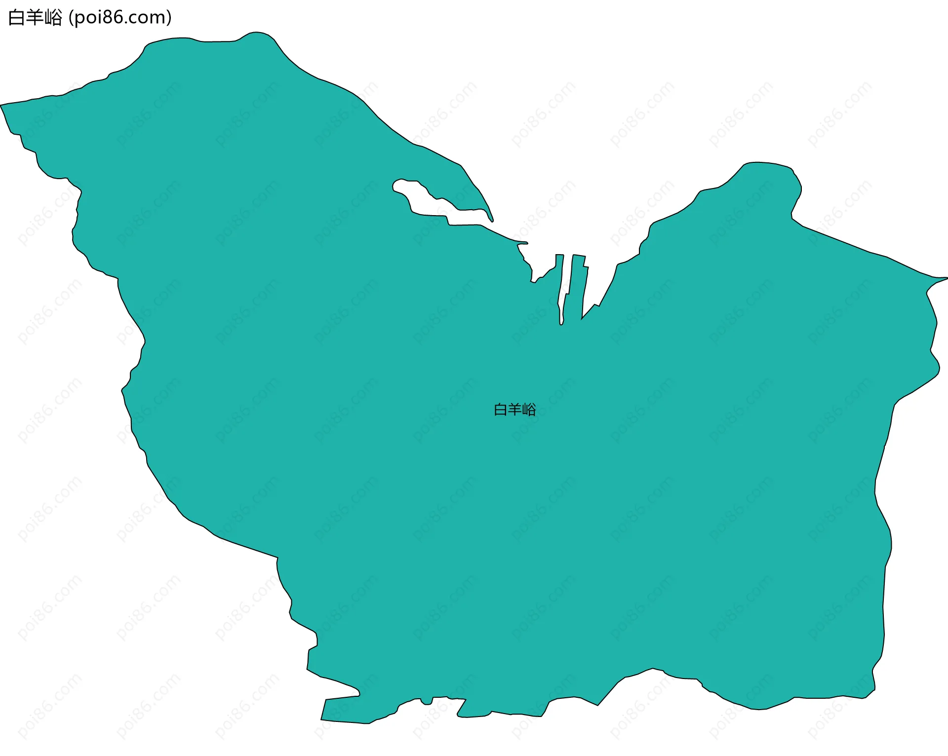 白羊峪边界地图