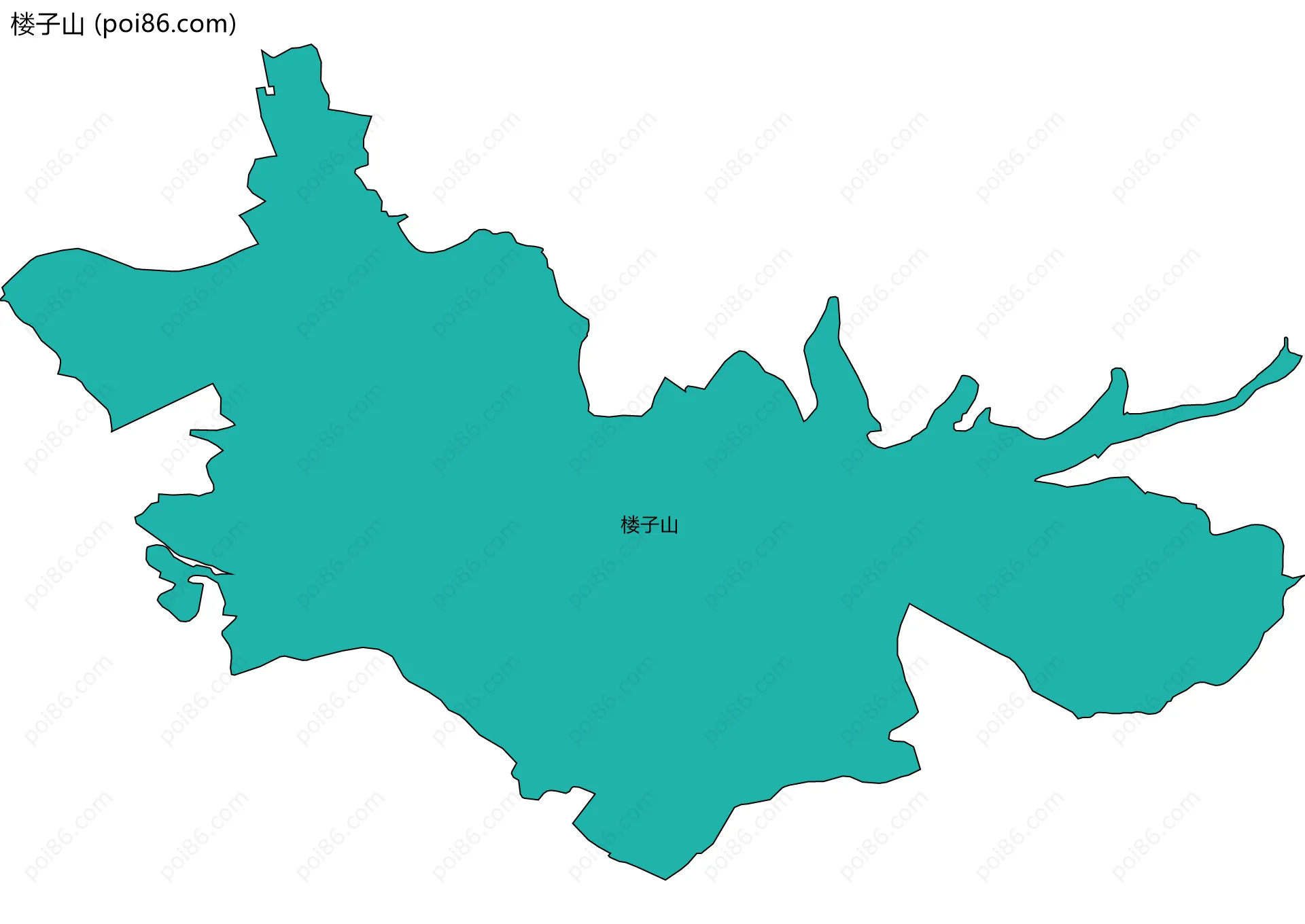 楼子山边界地图