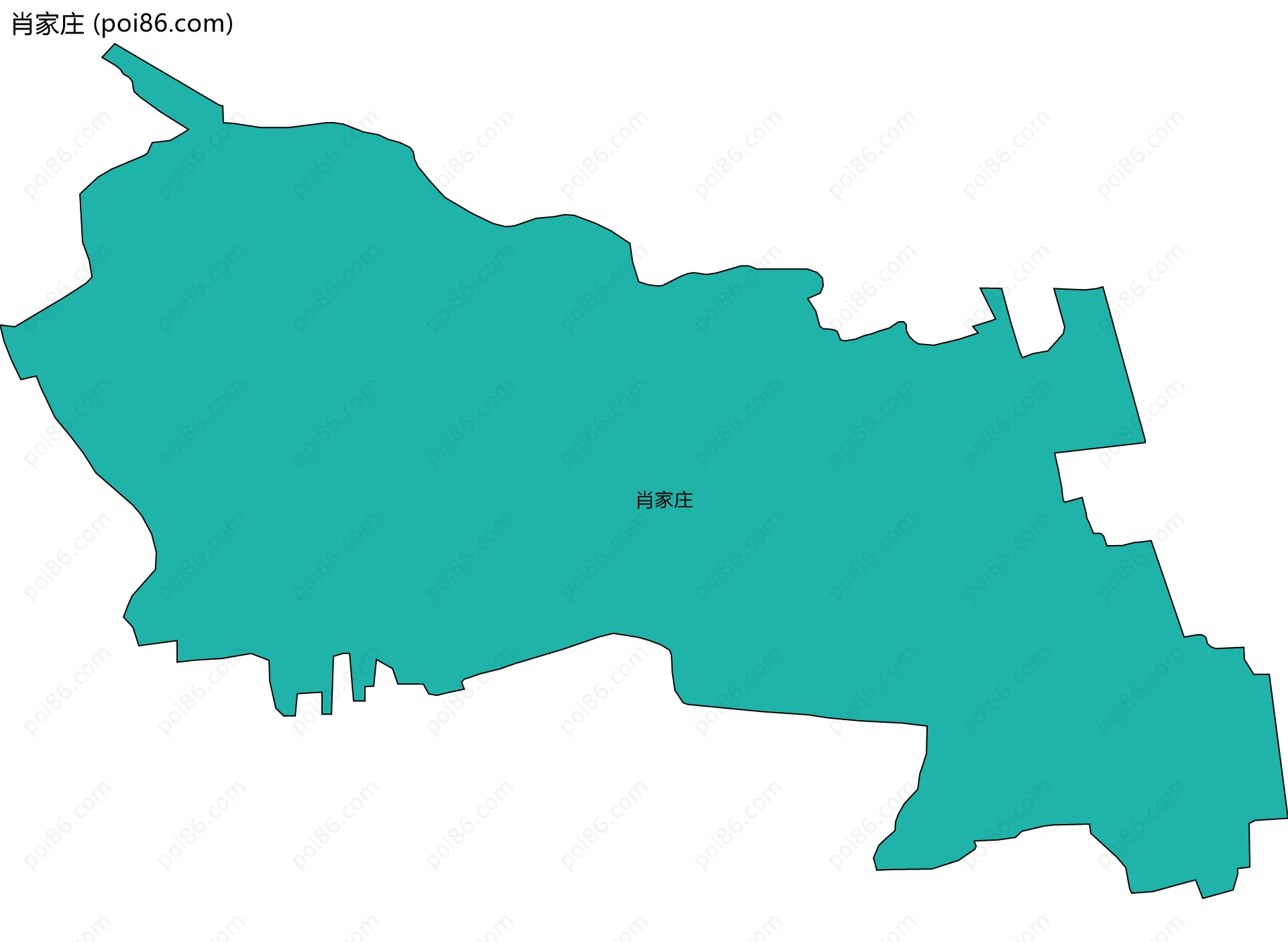 肖家庄边界地图