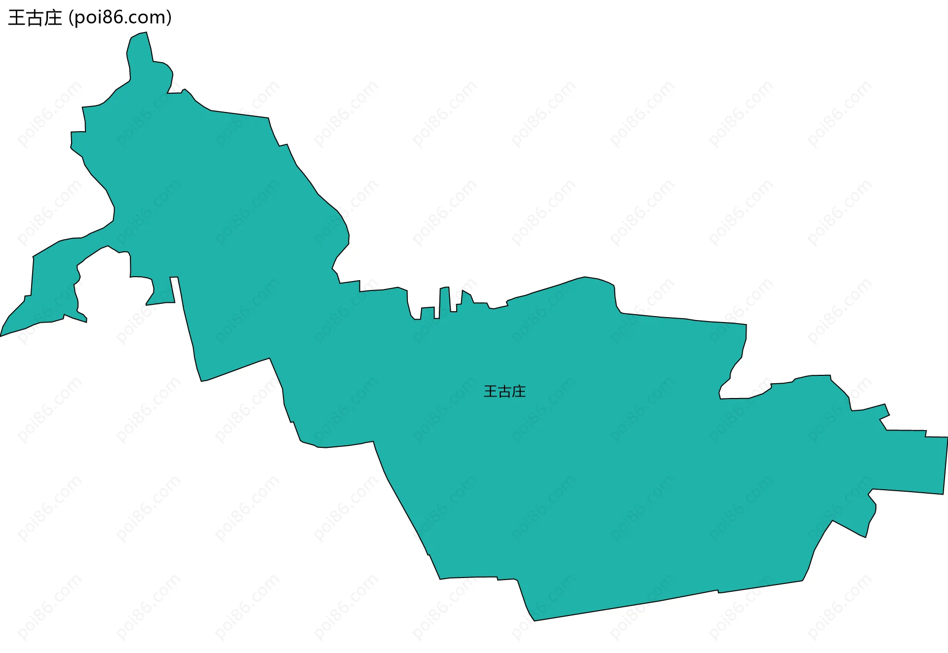 王古庄边界地图