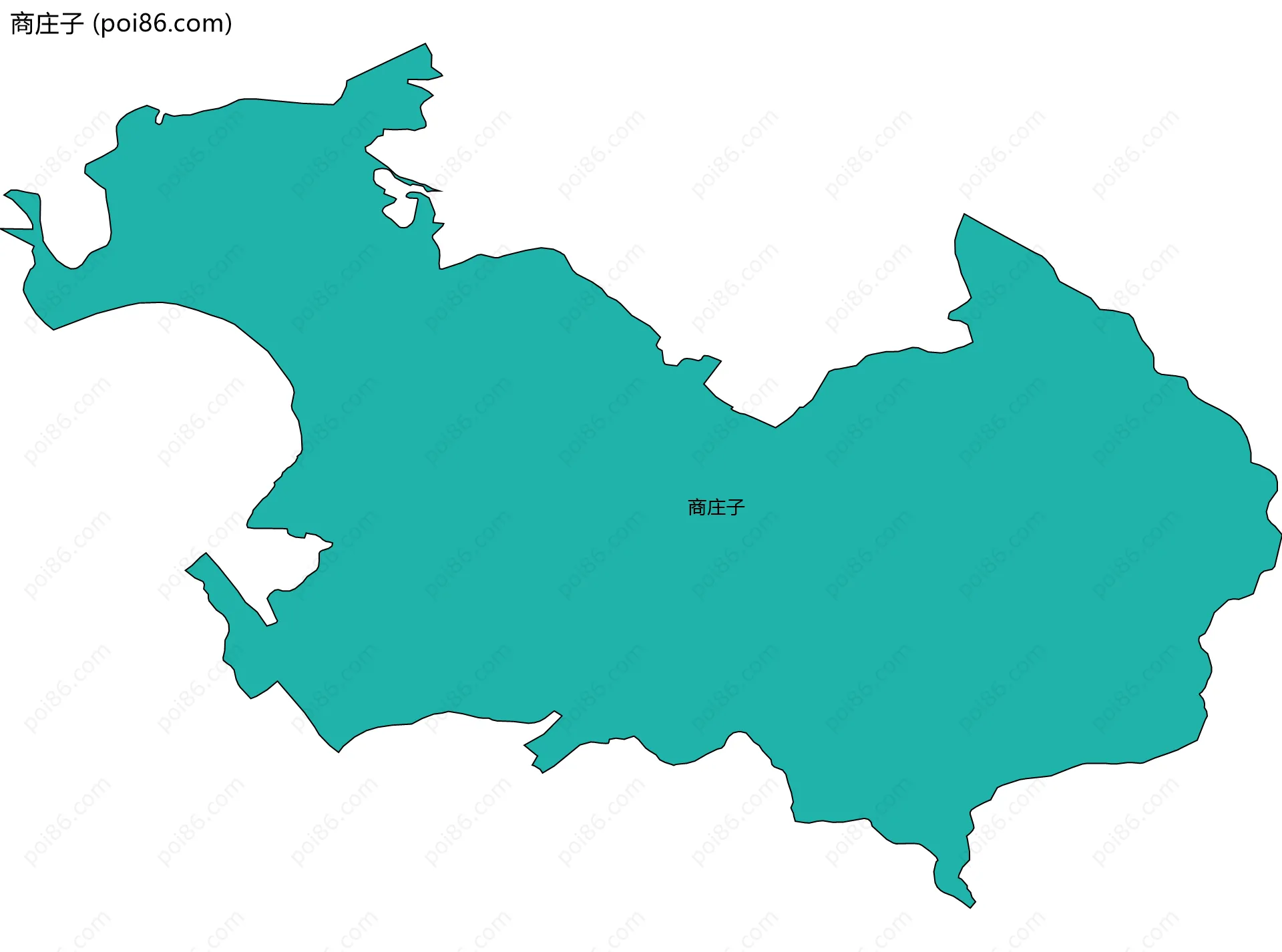 商庄子边界地图