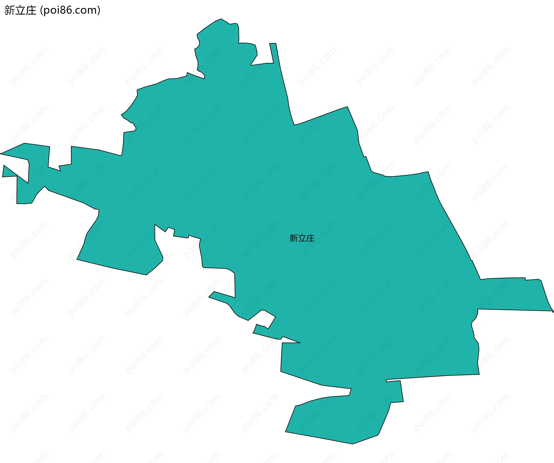 新立庄边界地图