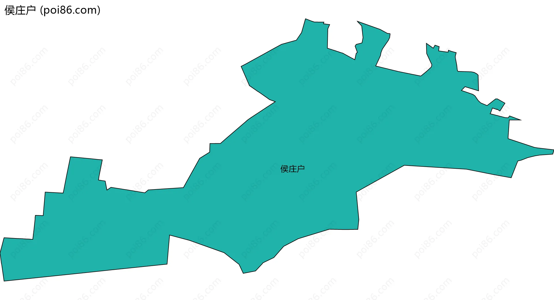 侯庄户边界地图