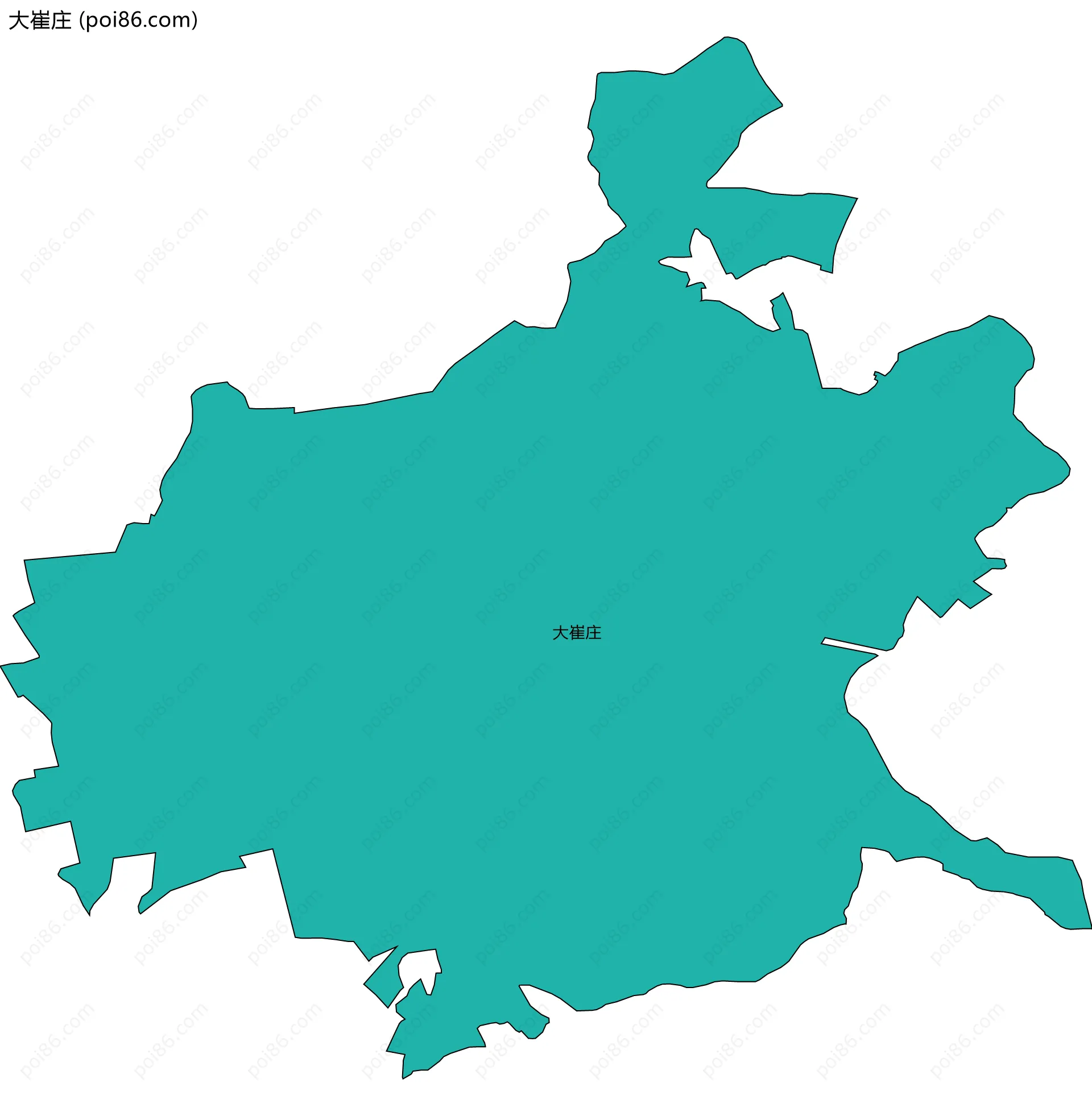 大崔庄边界地图