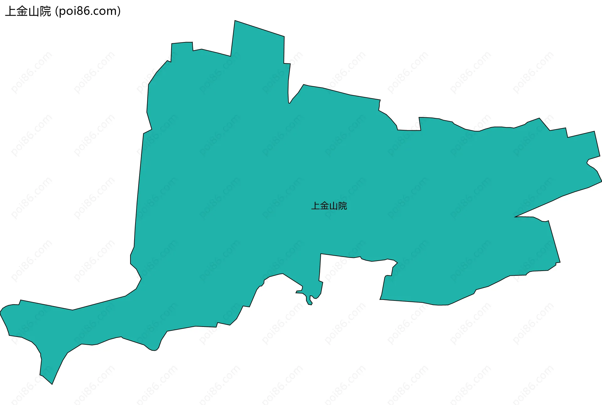 上金山院边界地图