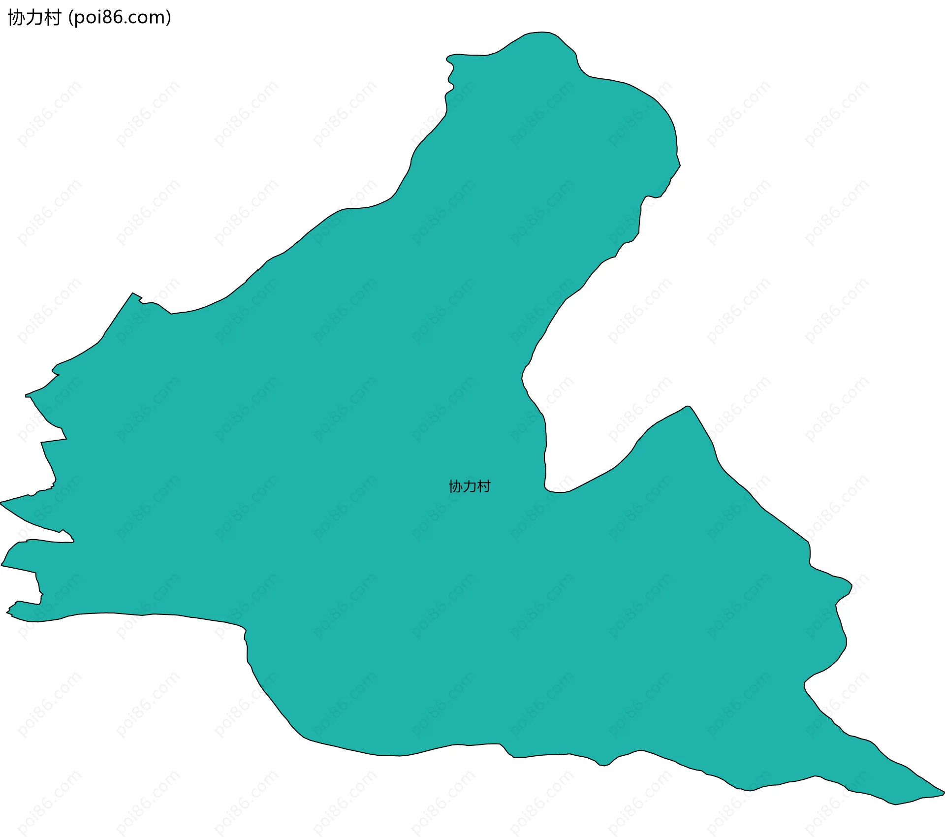 协力村边界地图