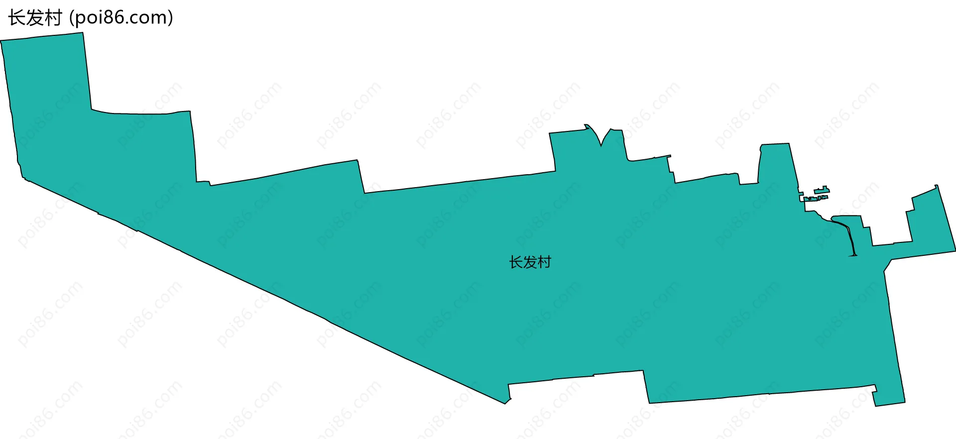 长发村边界地图