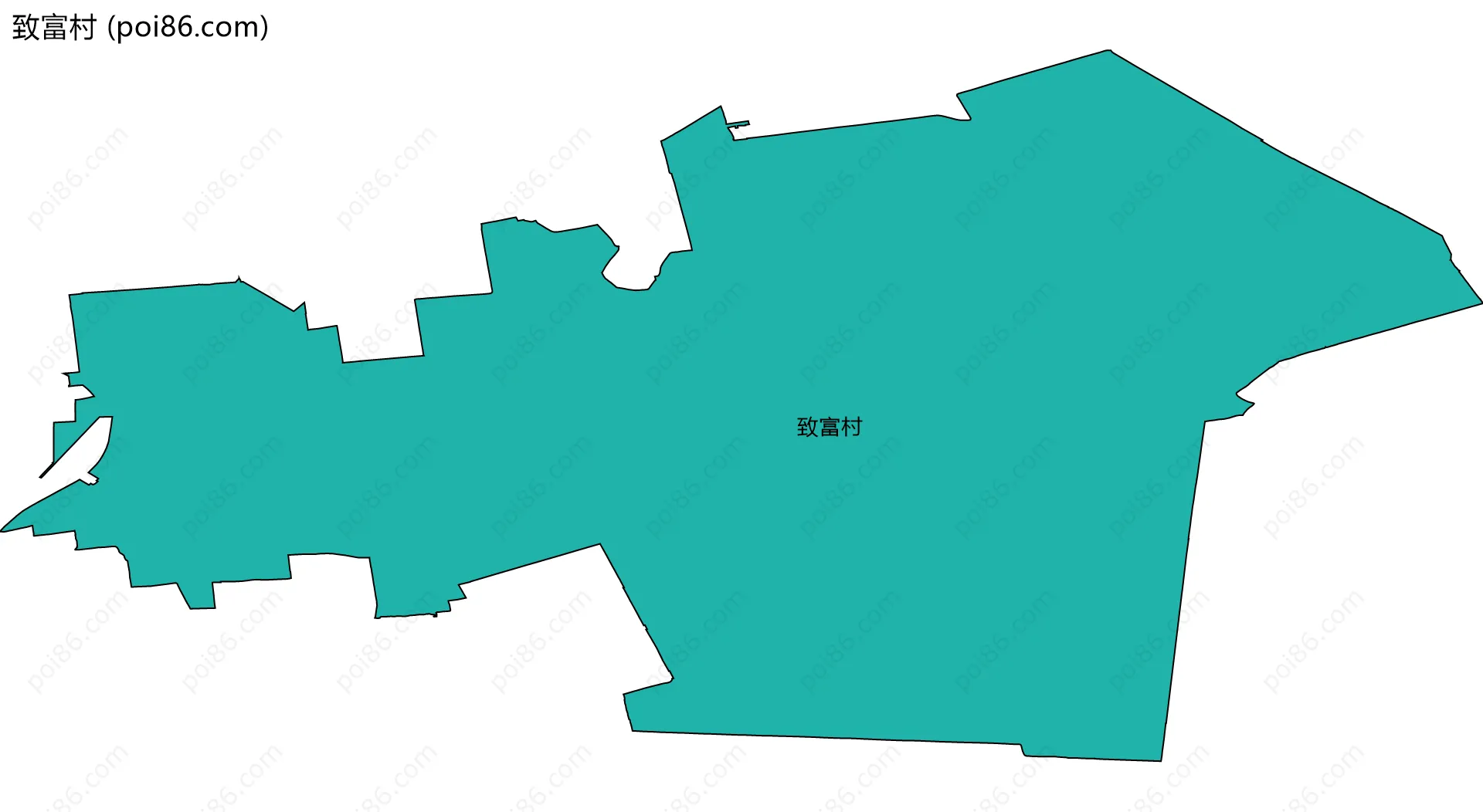 致富村边界地图