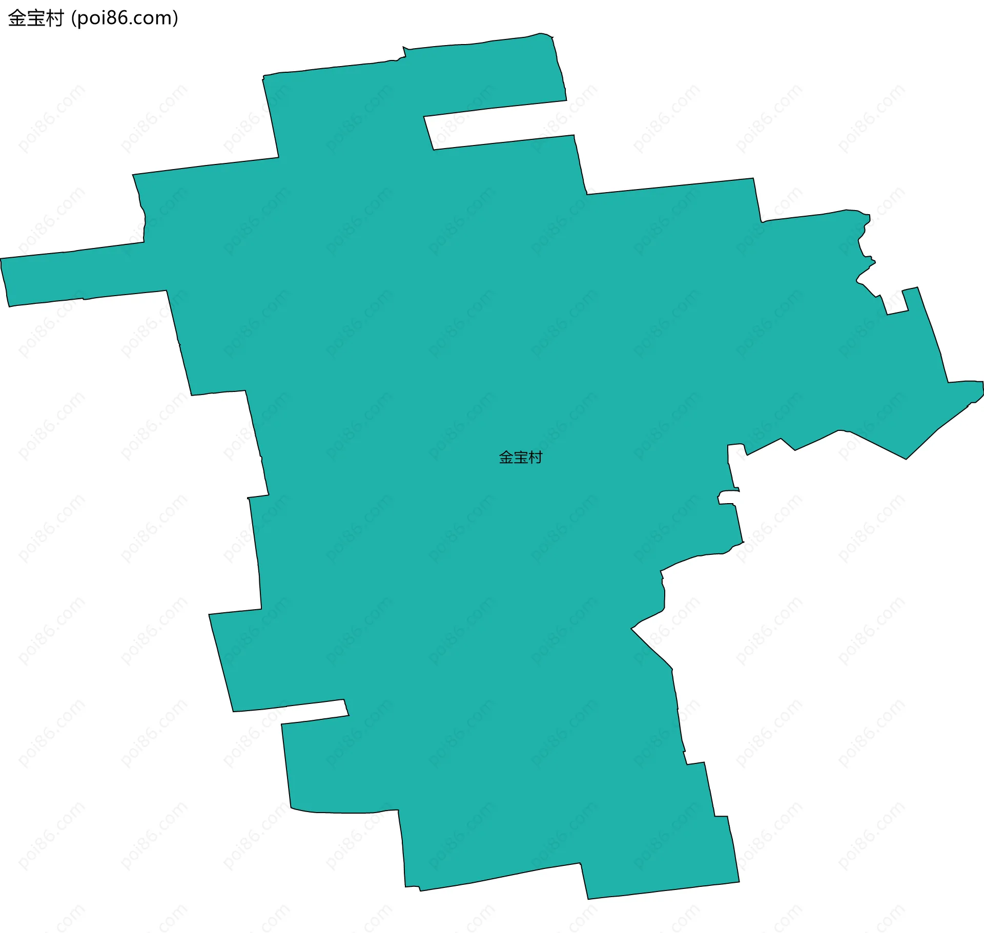 金宝村边界地图