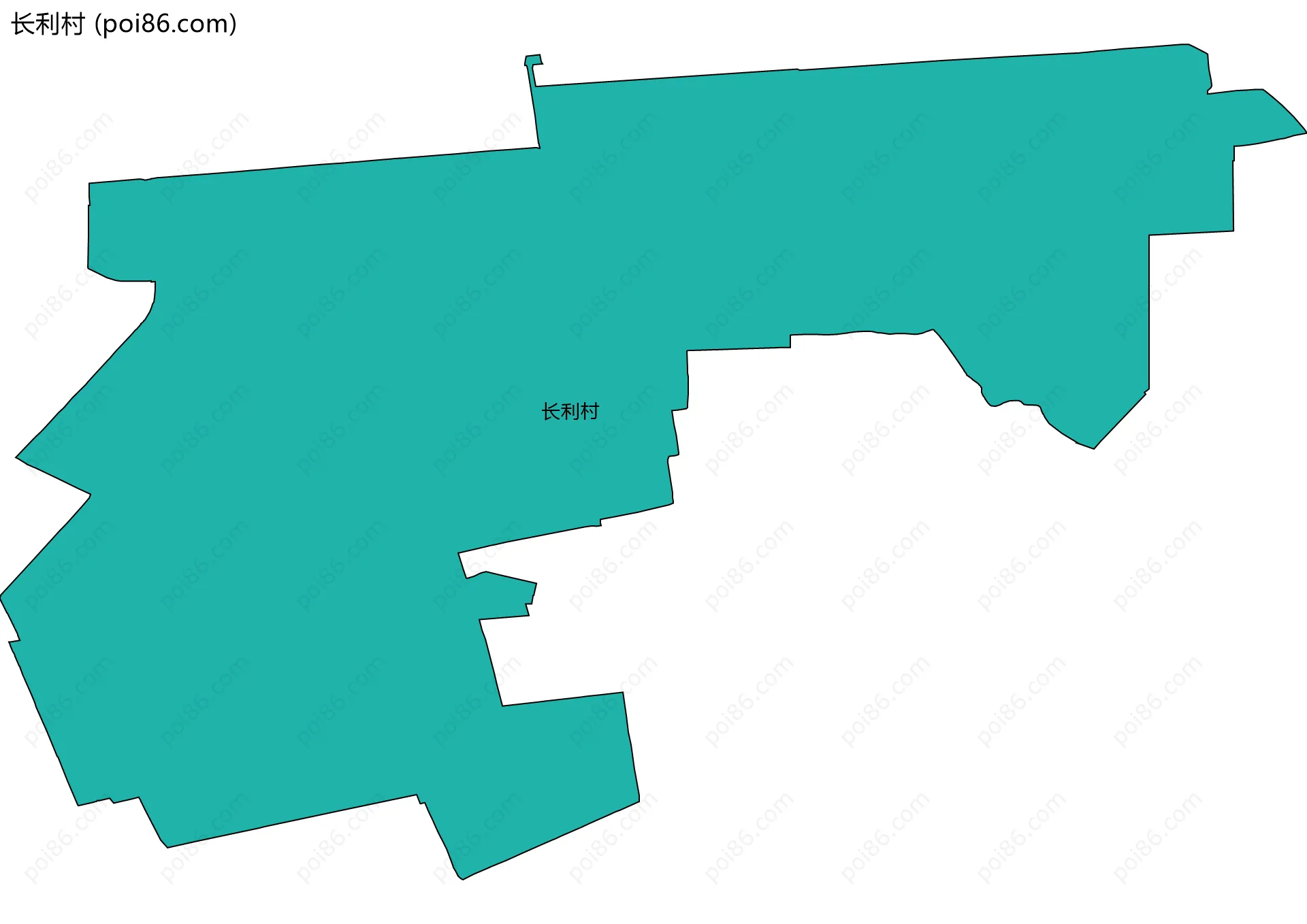 长利村边界地图