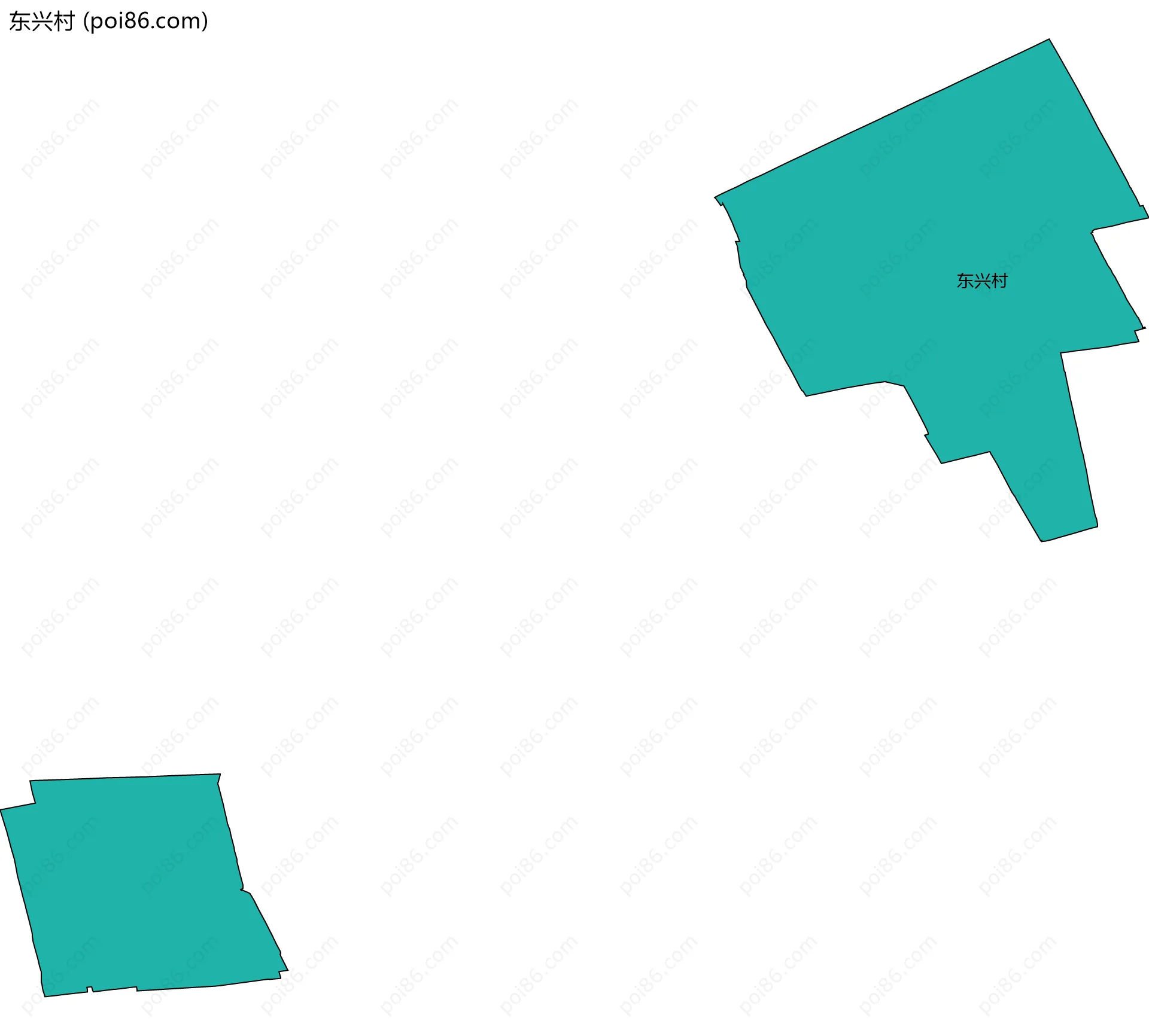 东兴村边界地图