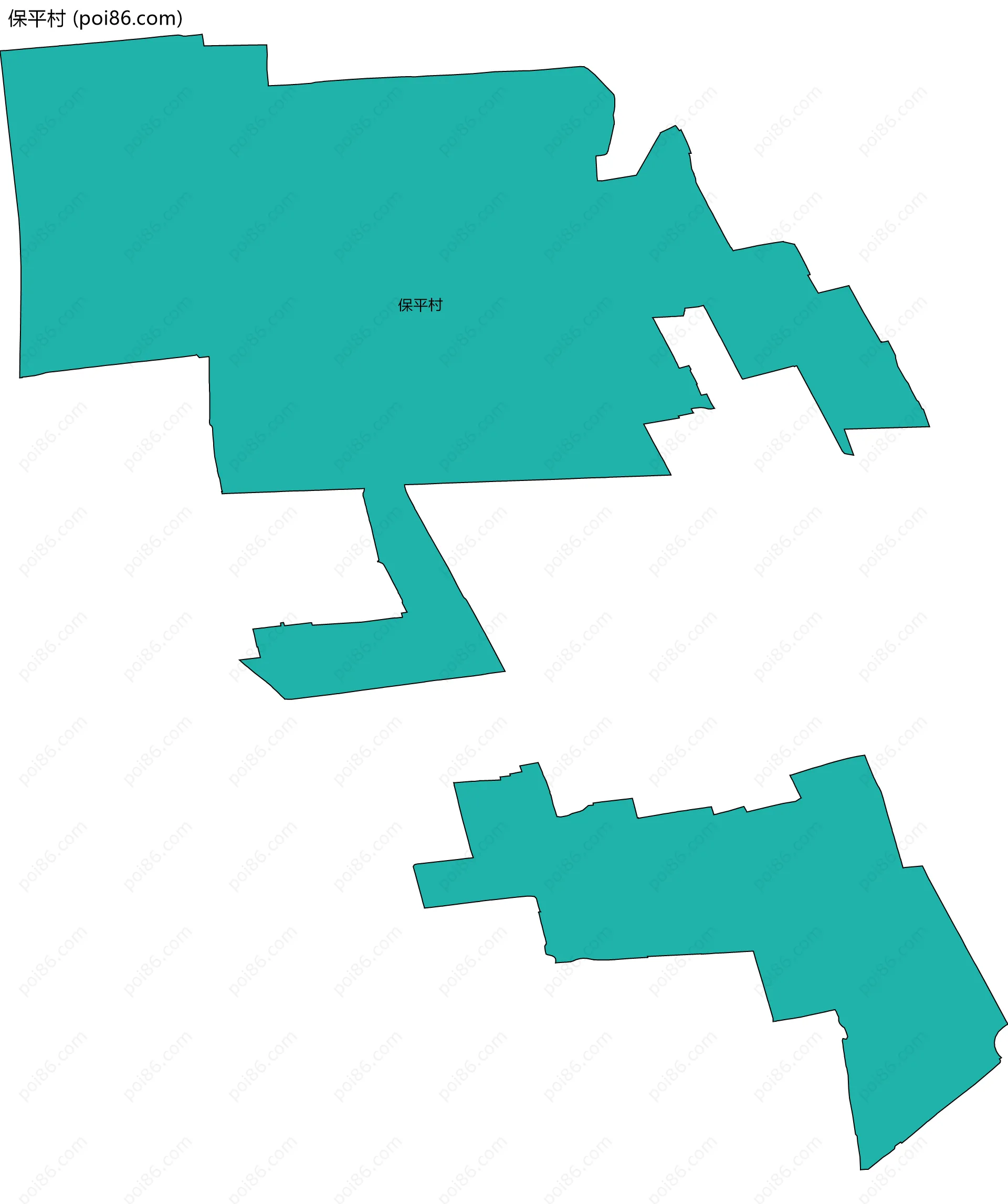 保平村边界地图