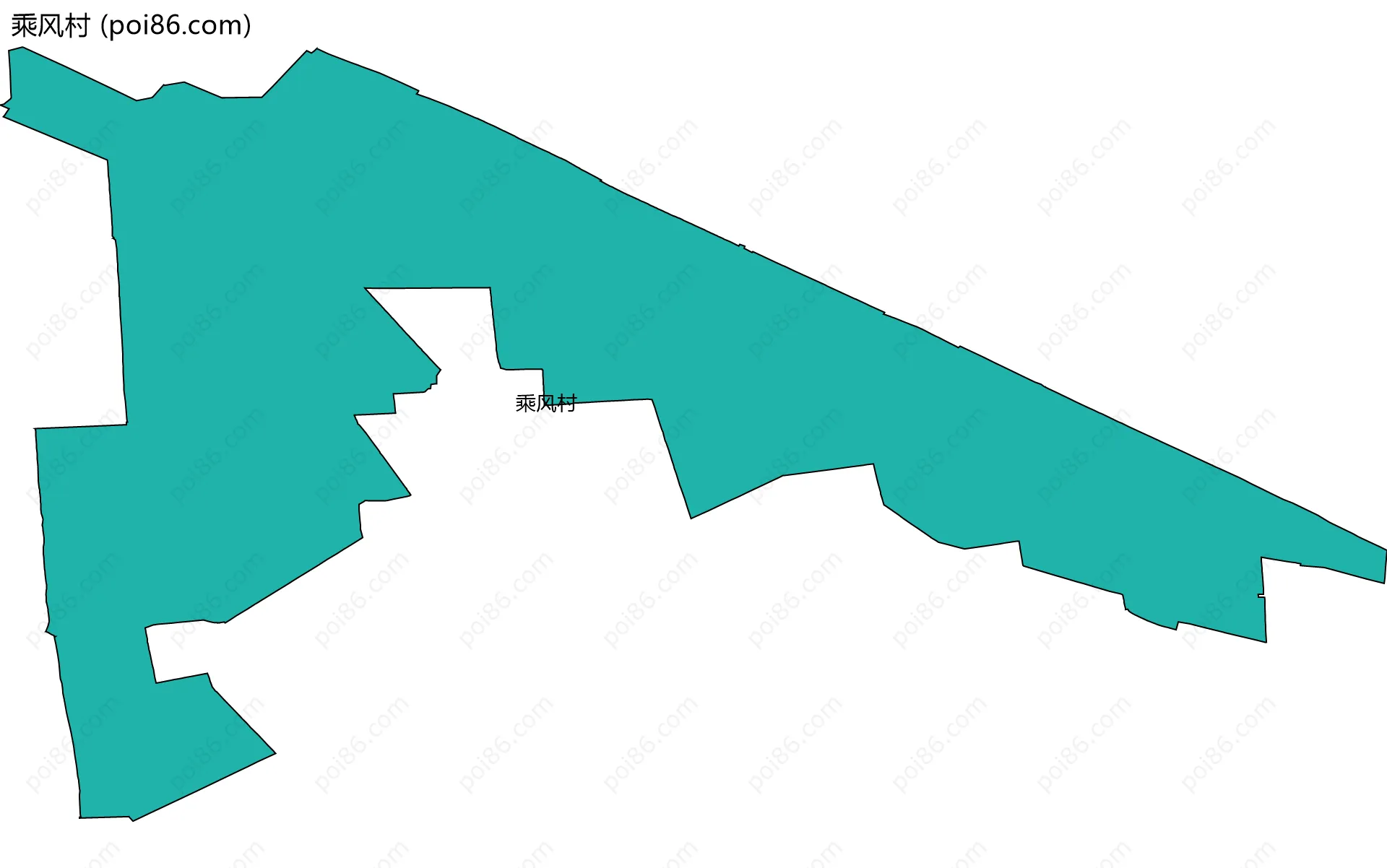 乘风村边界地图