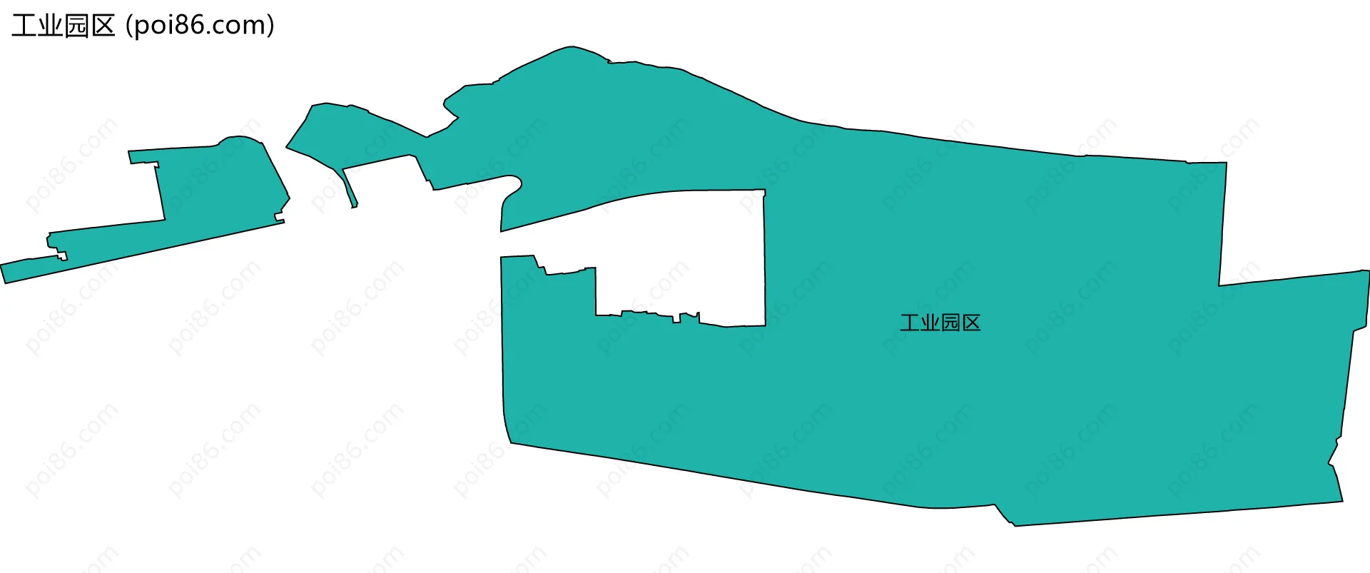 工业园区边界地图