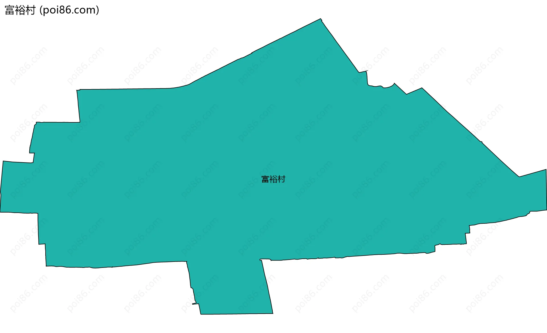 富裕村边界地图