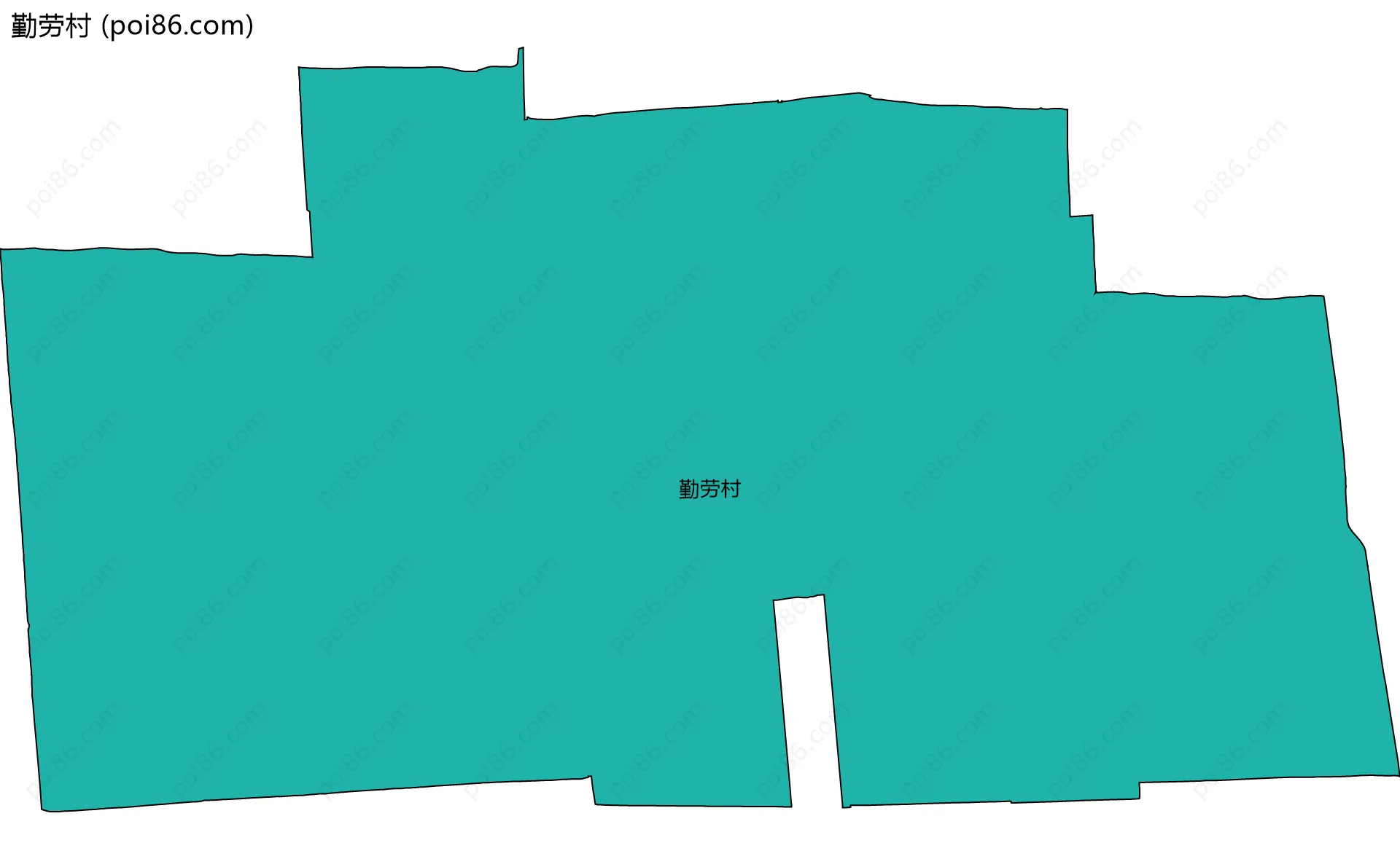 勤劳村边界地图
