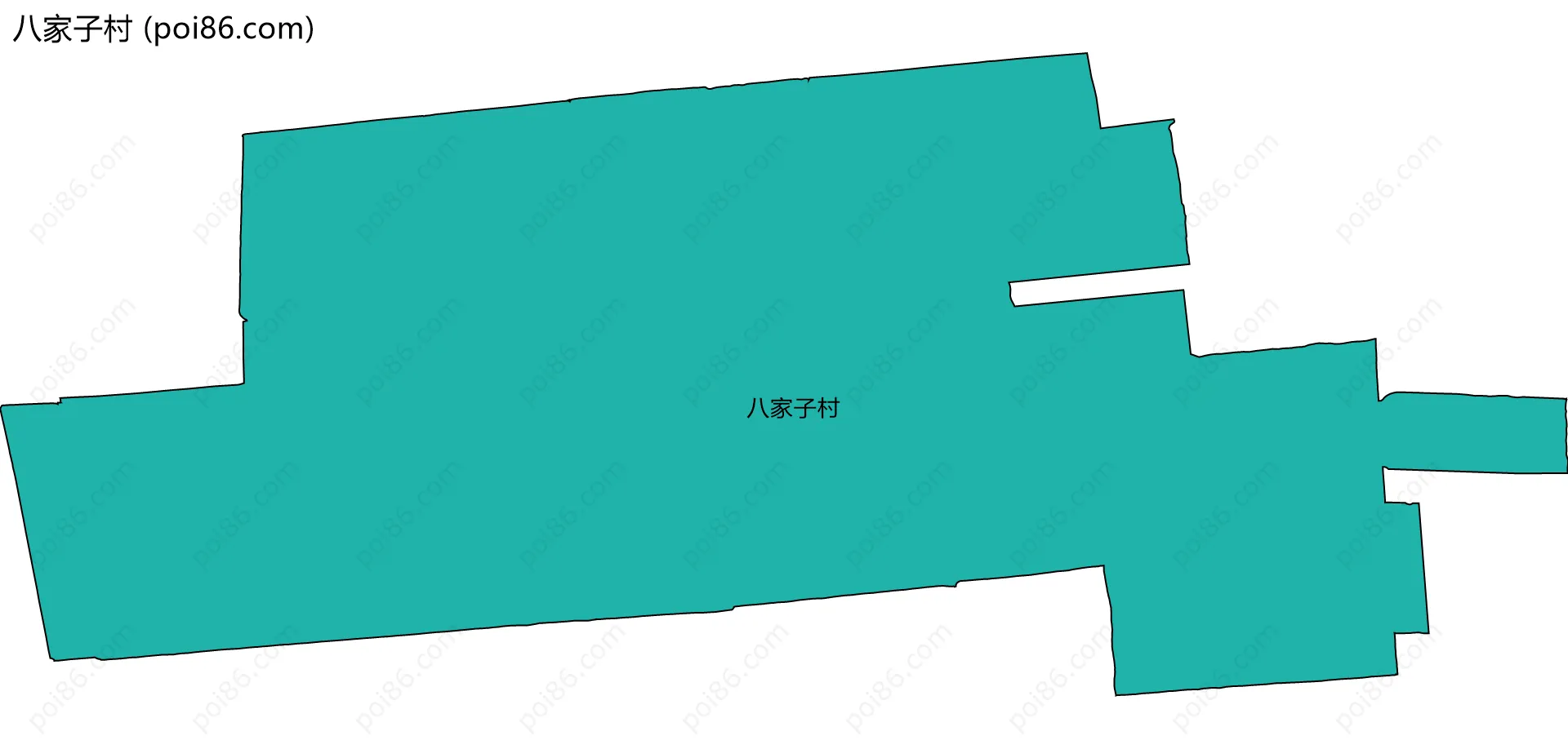 八家子村边界地图