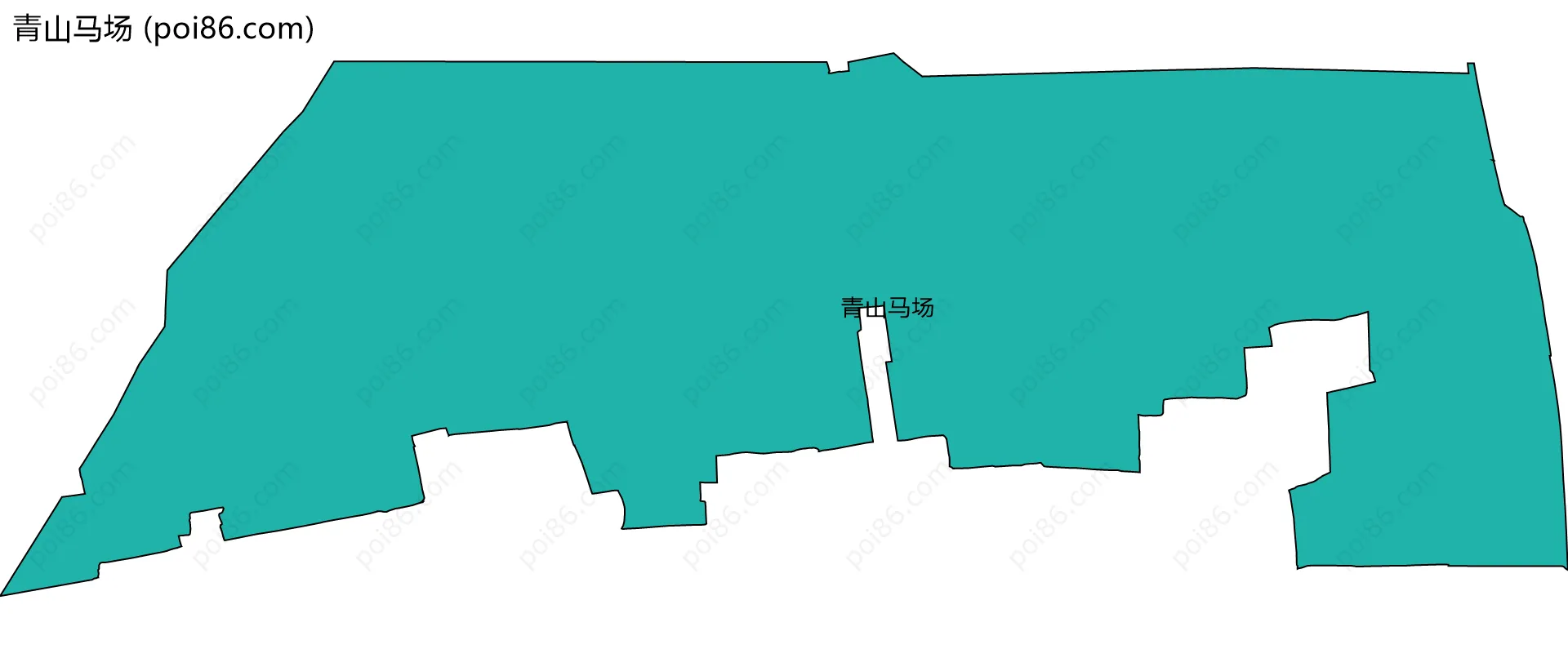 青山马场边界地图