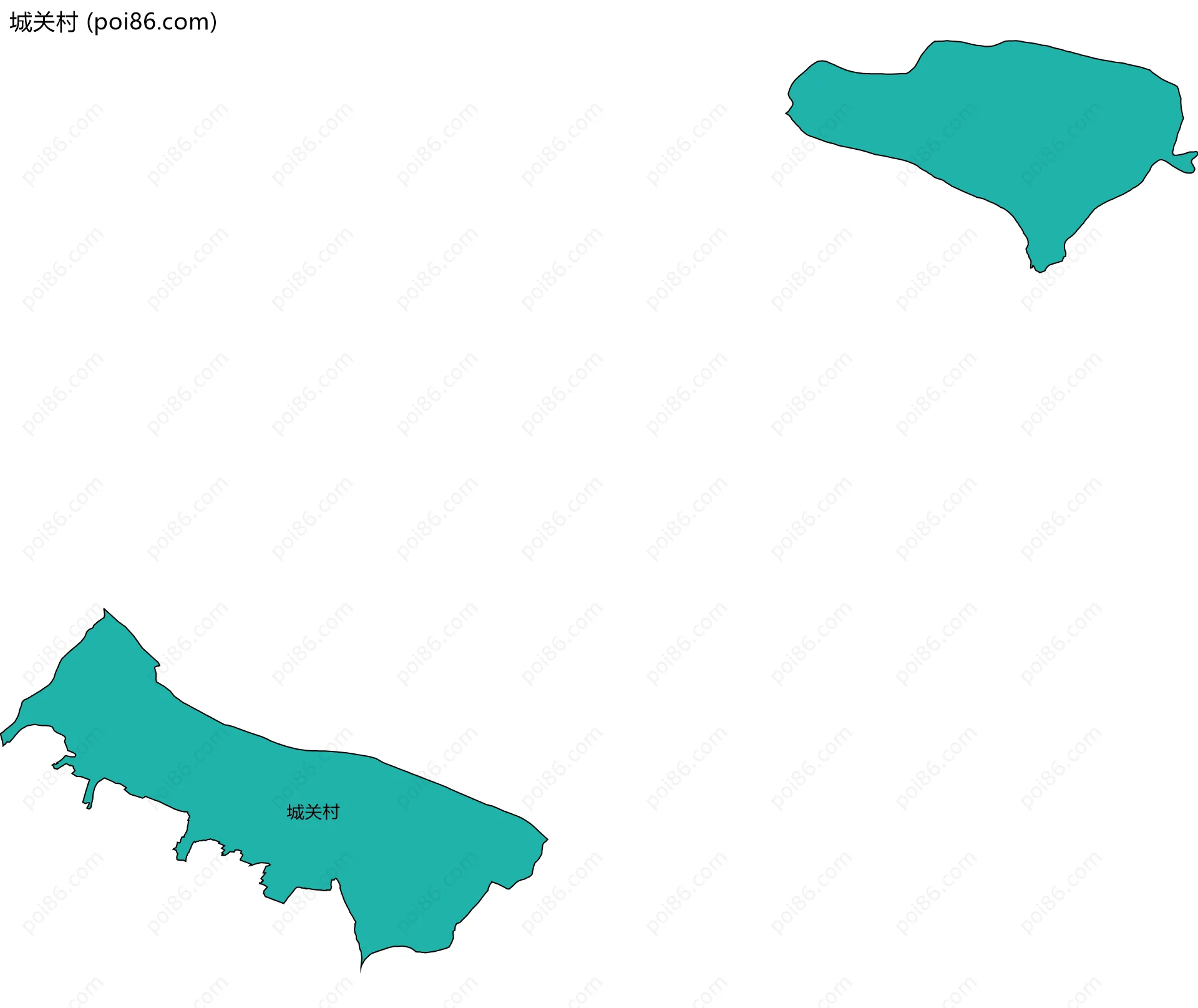 城关村边界地图