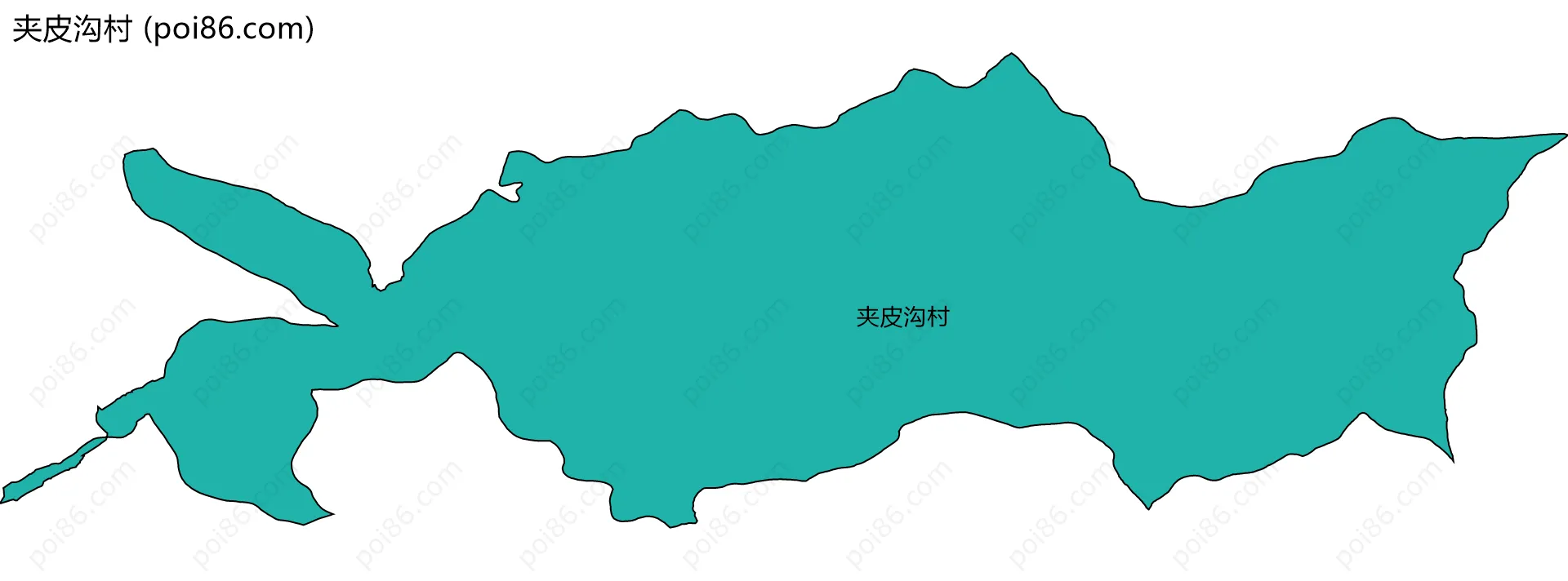 夹皮沟村边界地图