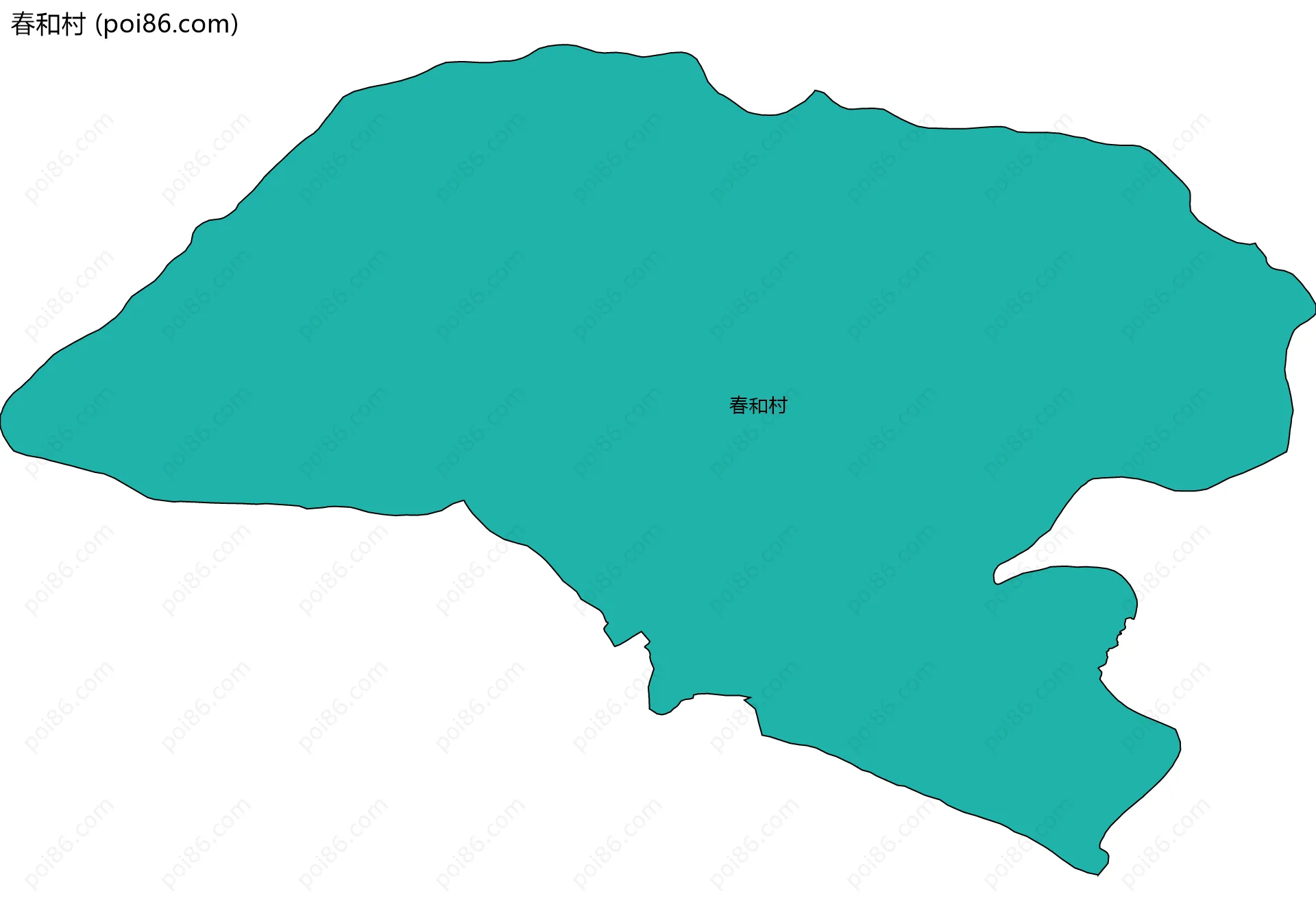 春和村边界地图