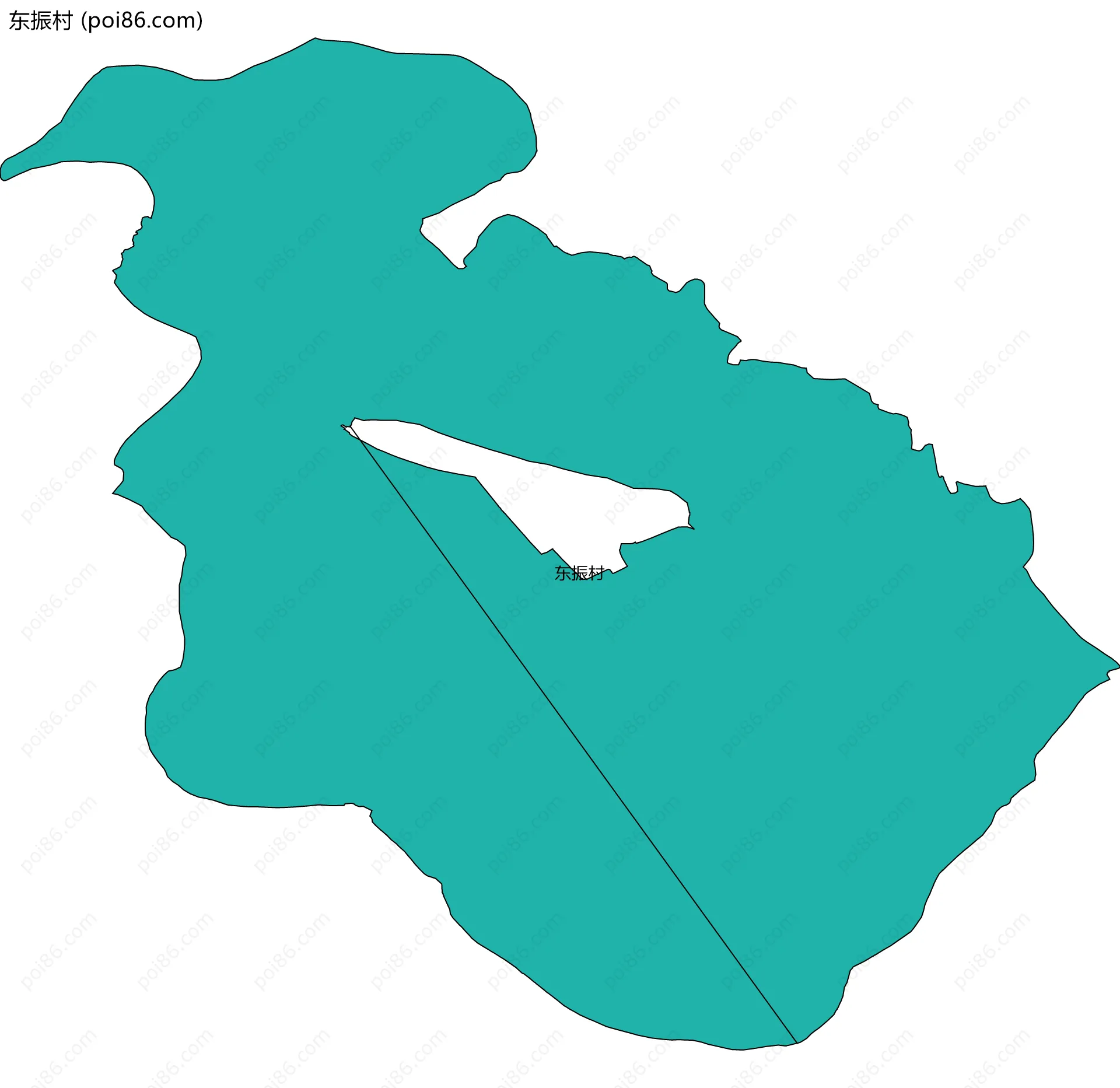 东振村边界地图