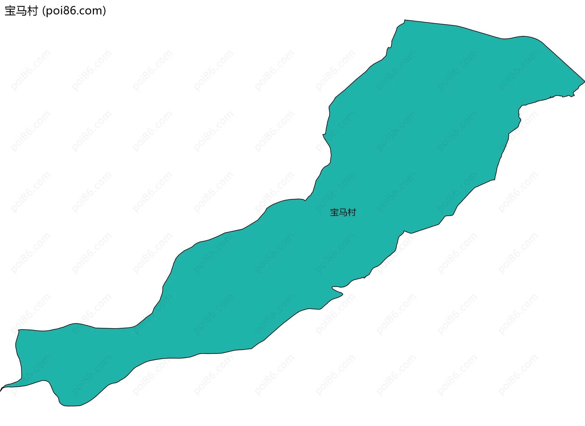 宝马村边界地图