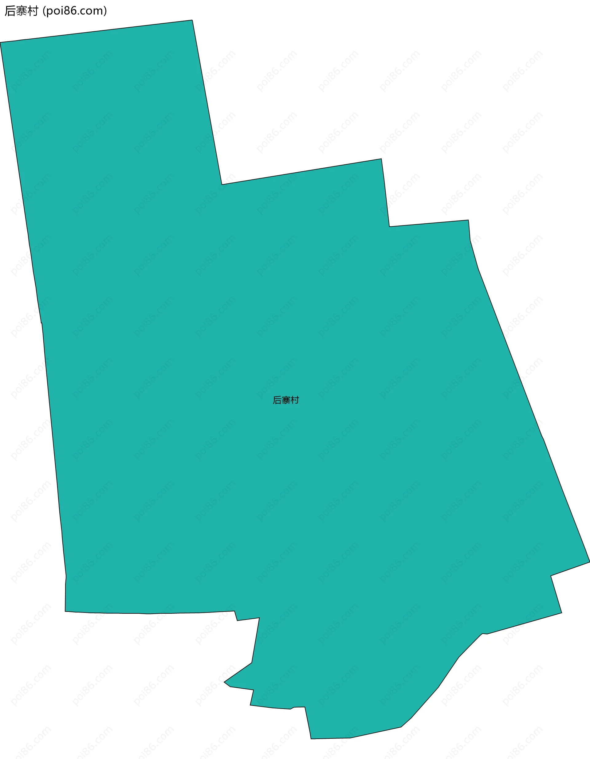 后寨村边界地图