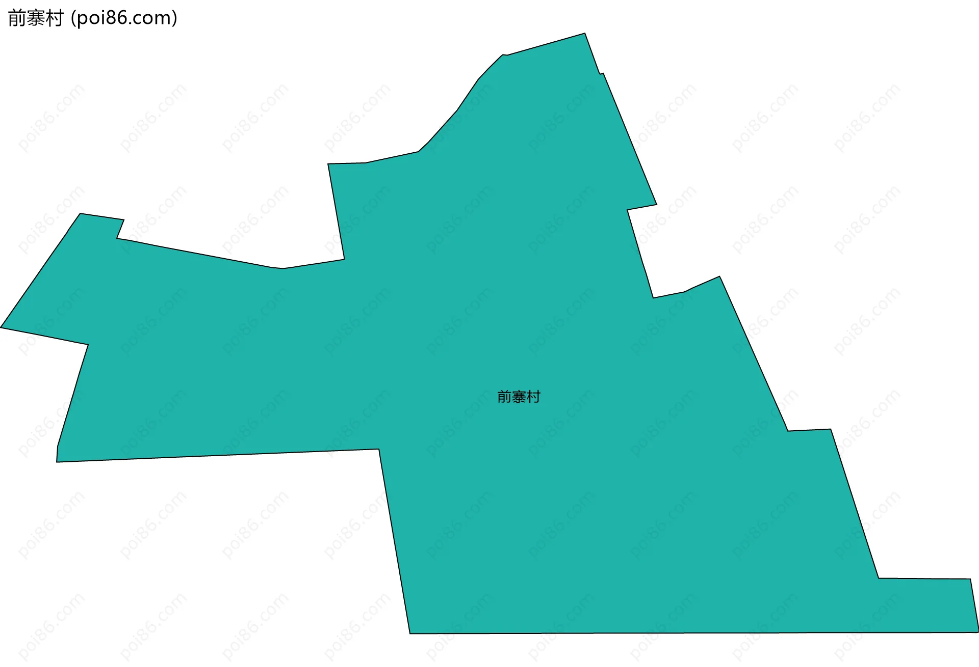 前寨村边界地图
