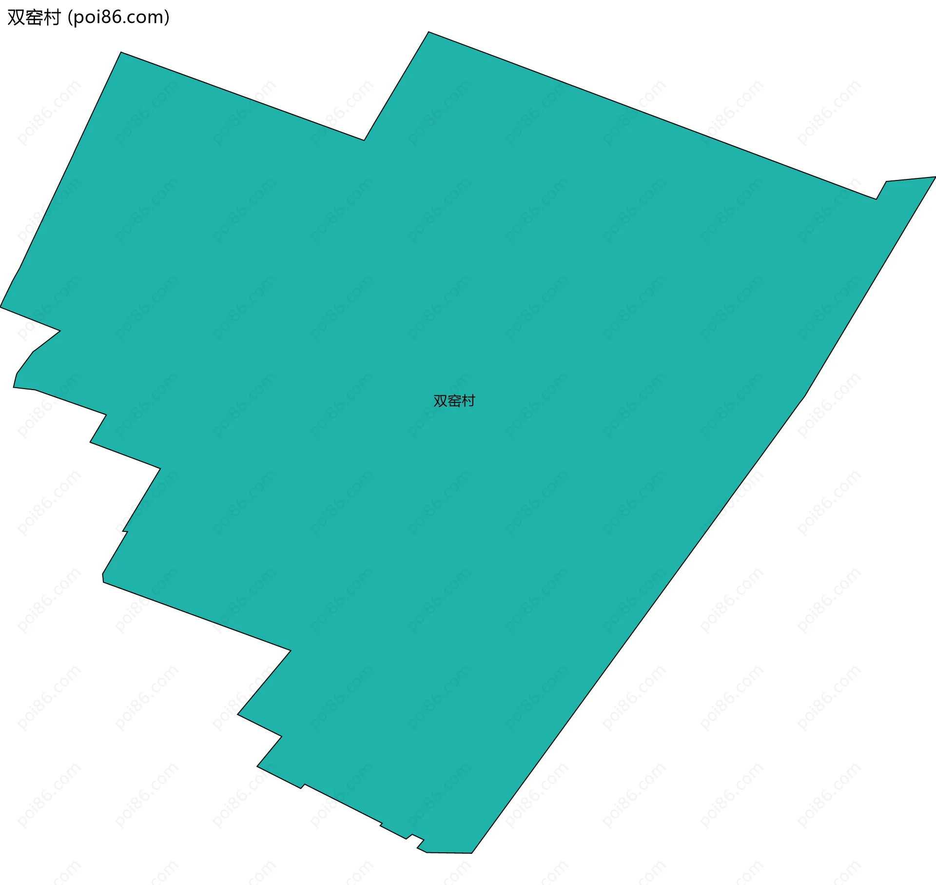 双窑村边界地图