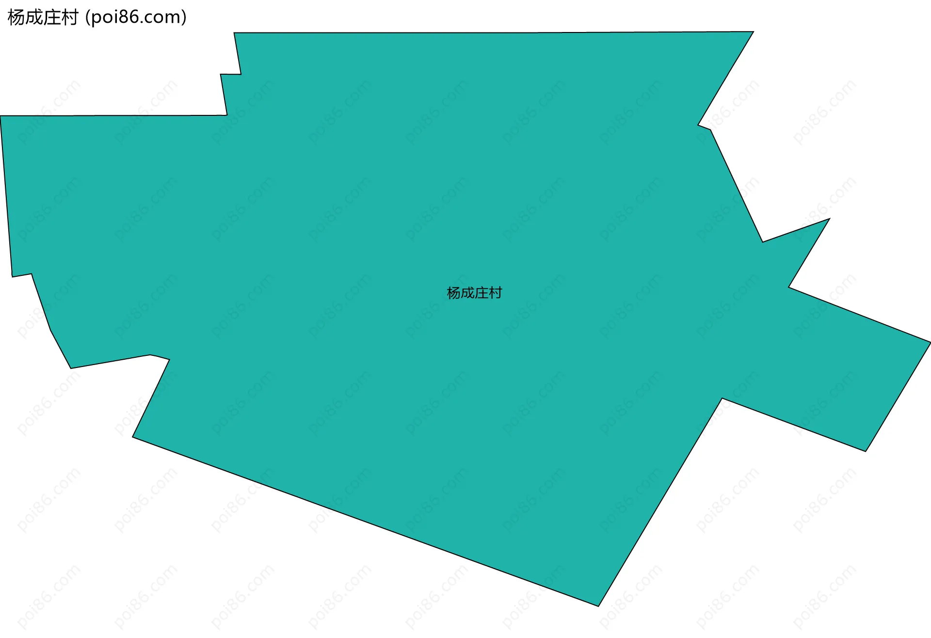 杨成庄村边界地图