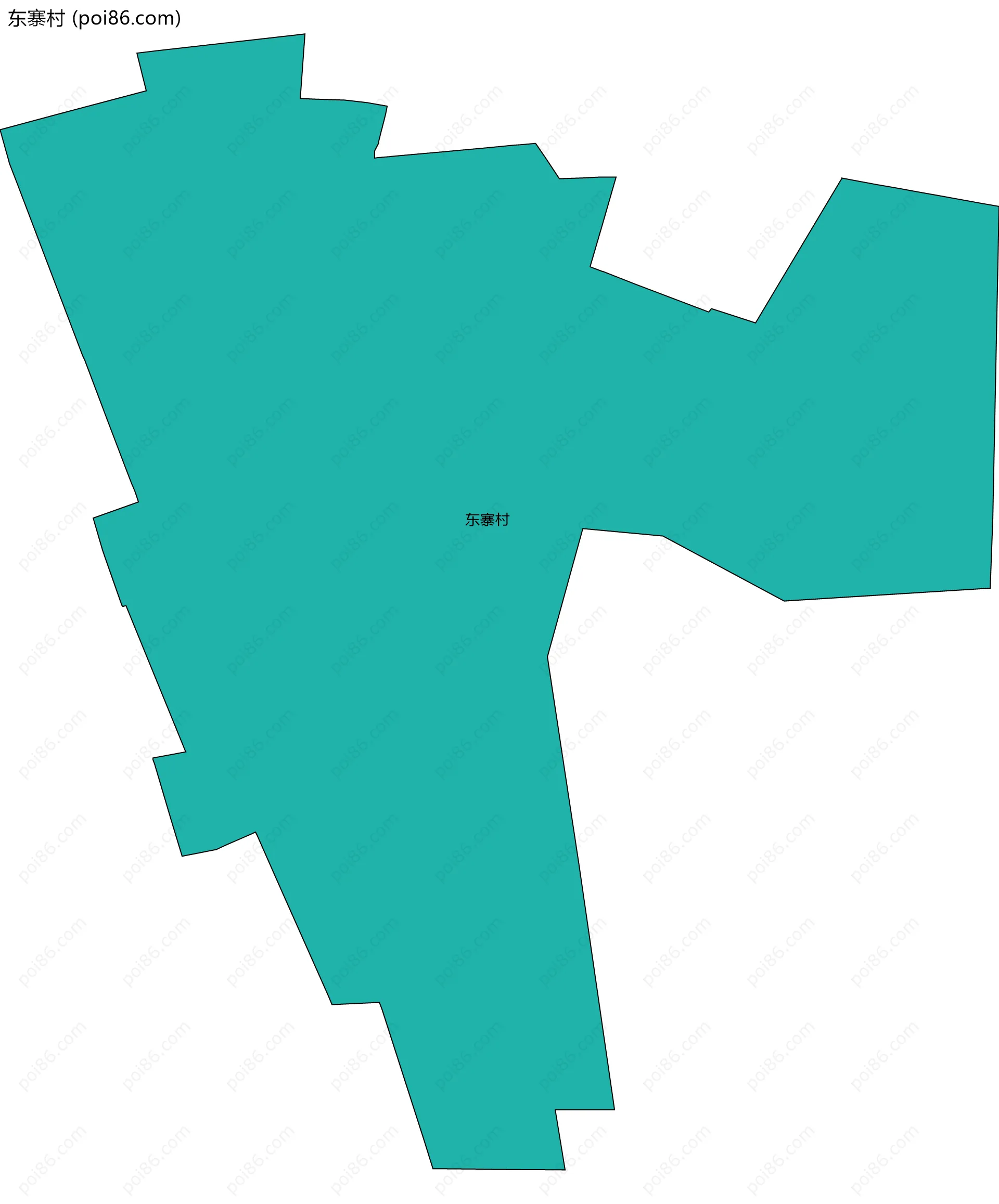 东寨村边界地图