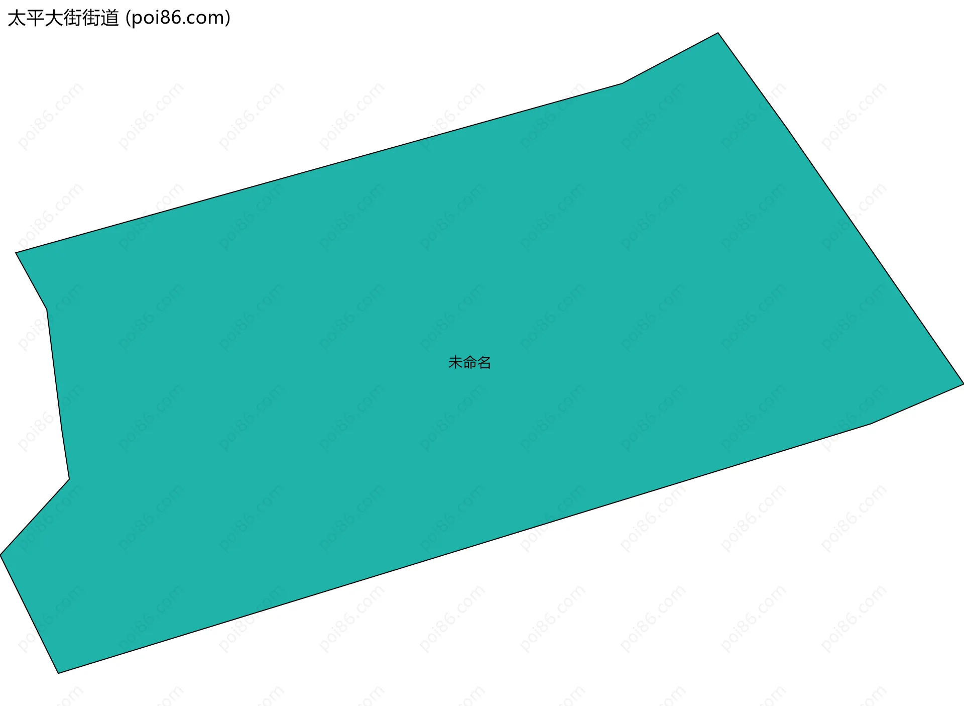太平大街街道边界地图(五级行政区划)