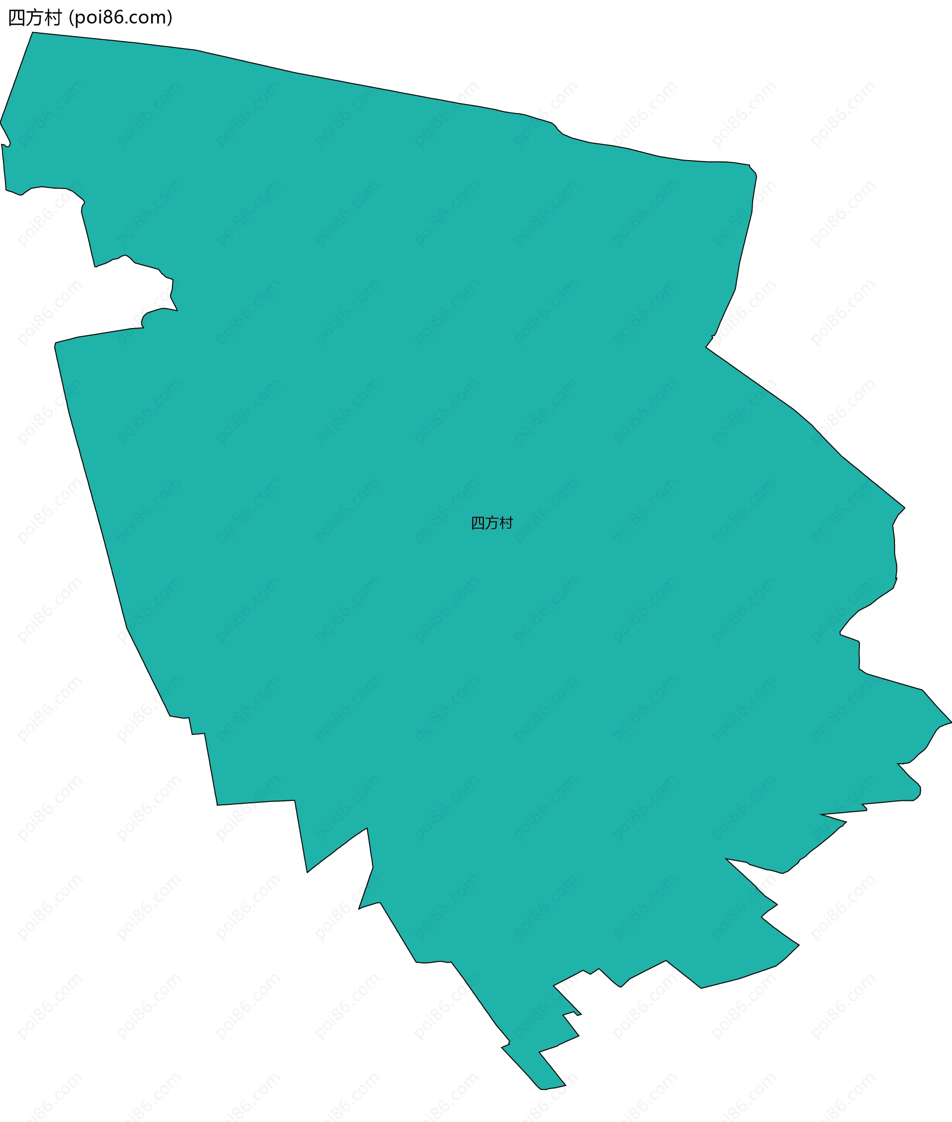 四方村边界地图