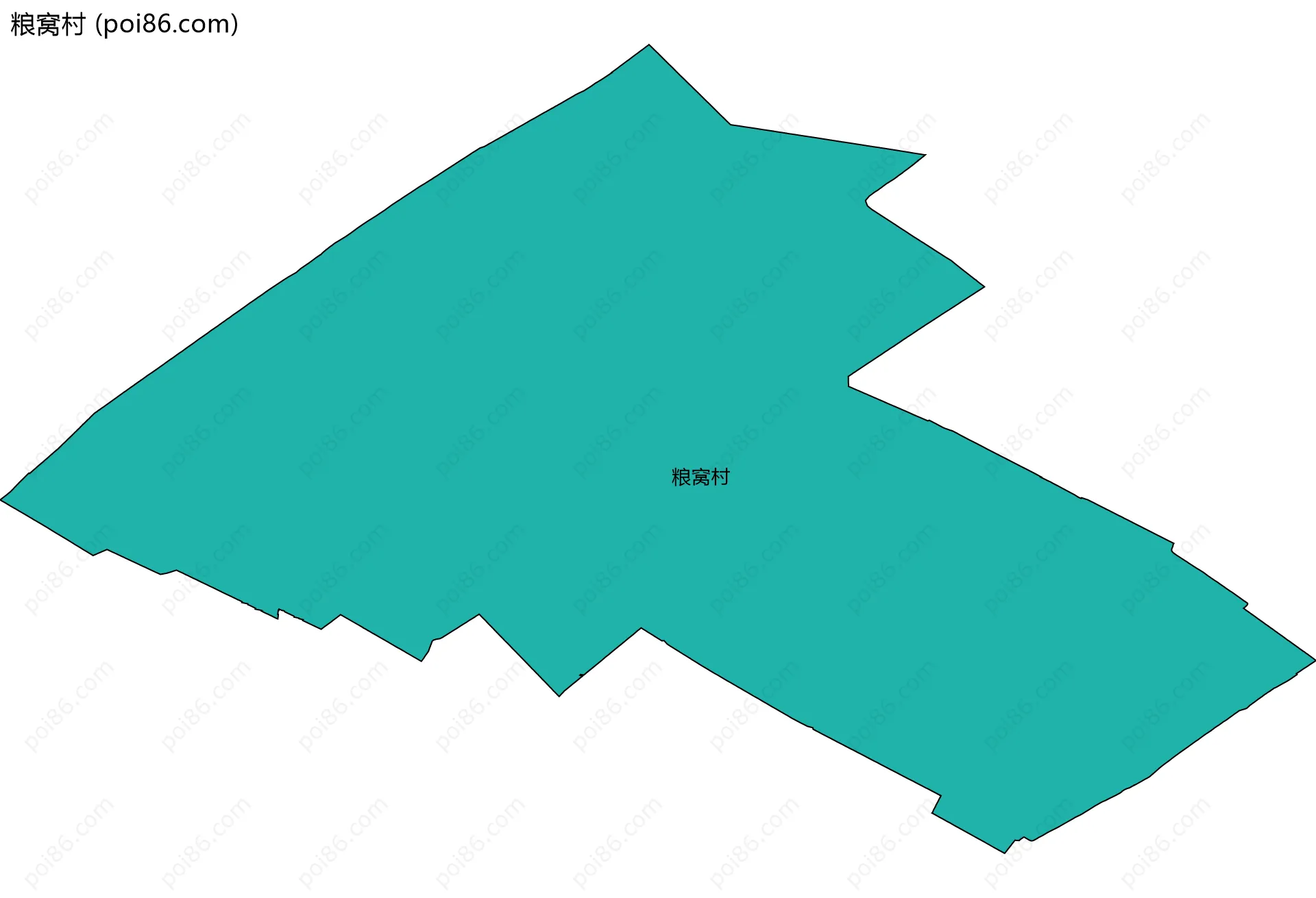 粮窝村边界地图