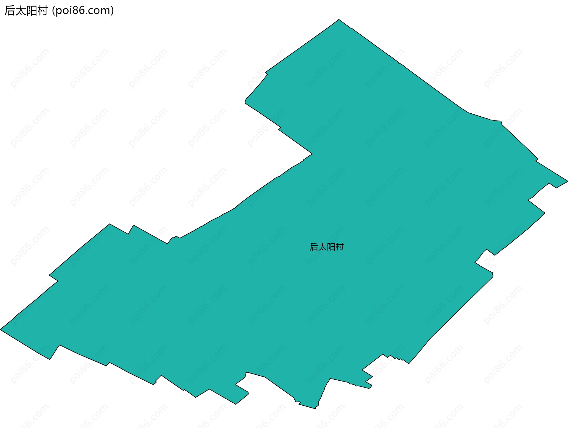 后太阳村边界地图