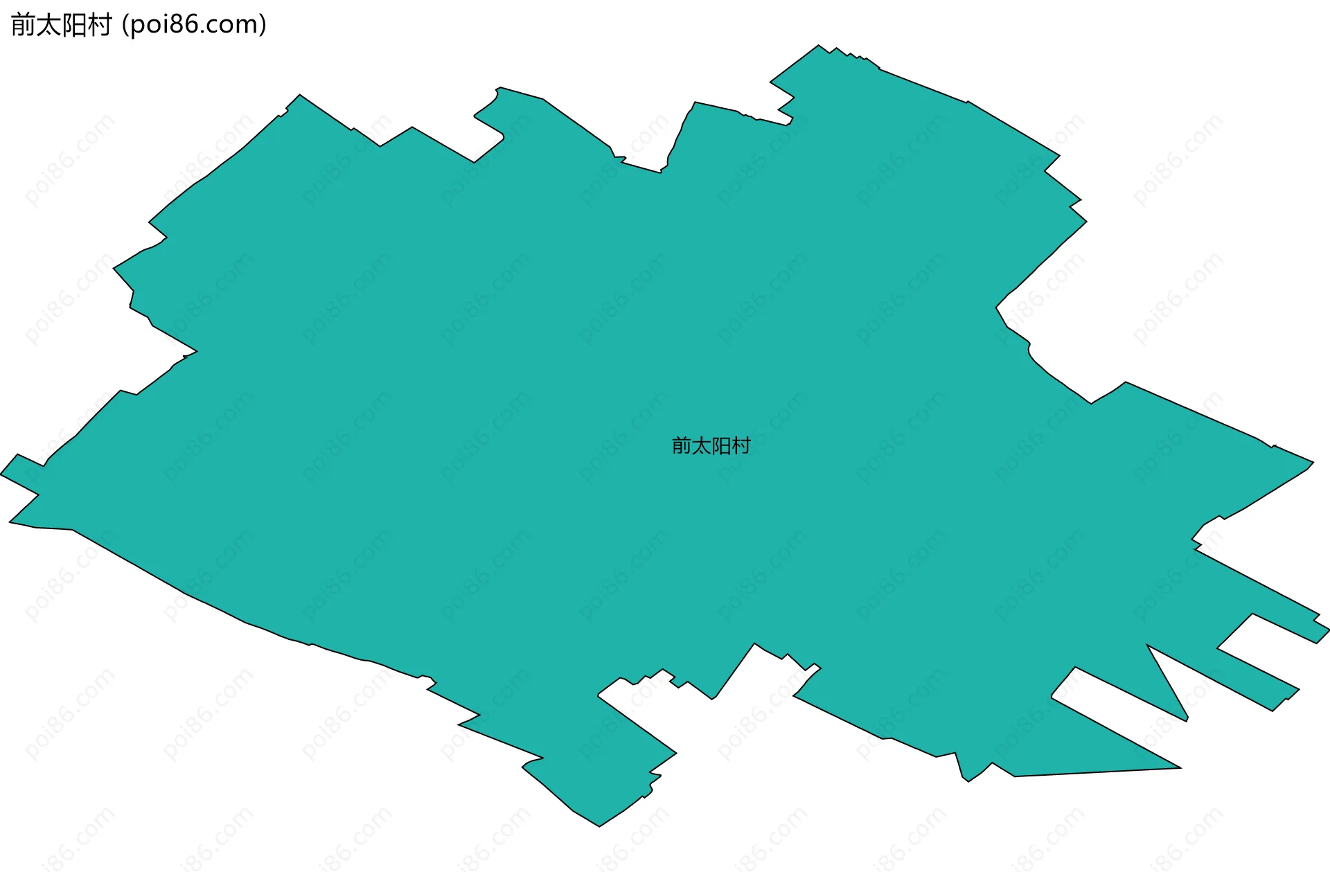 前太阳村边界地图