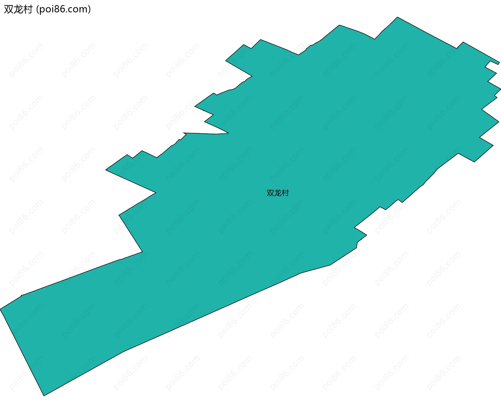 双龙村边界地图