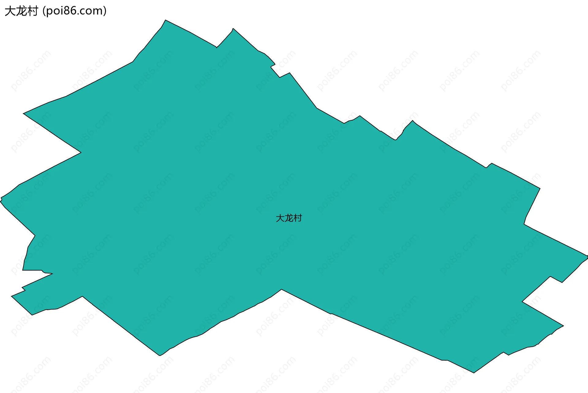大龙村边界地图