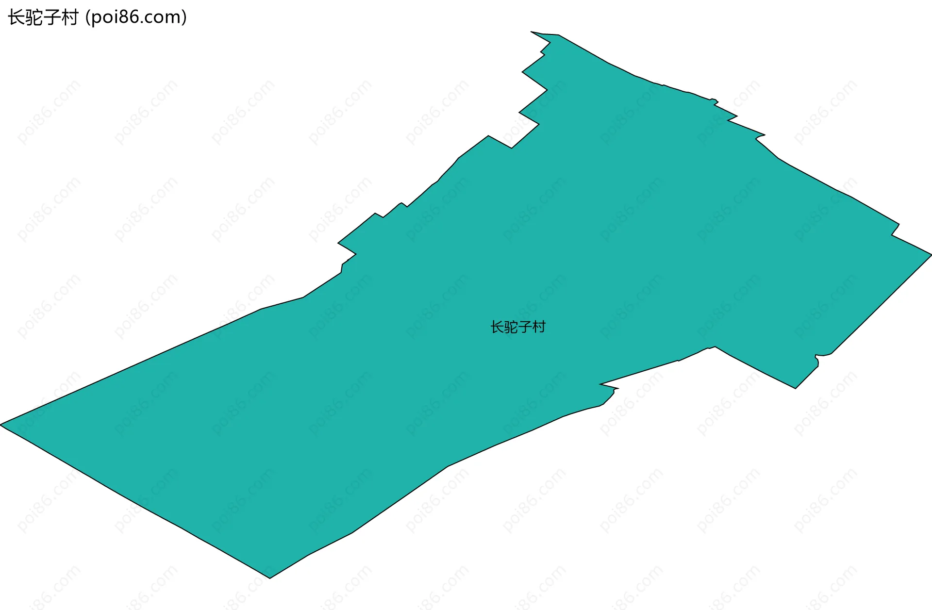 长驼子村边界地图