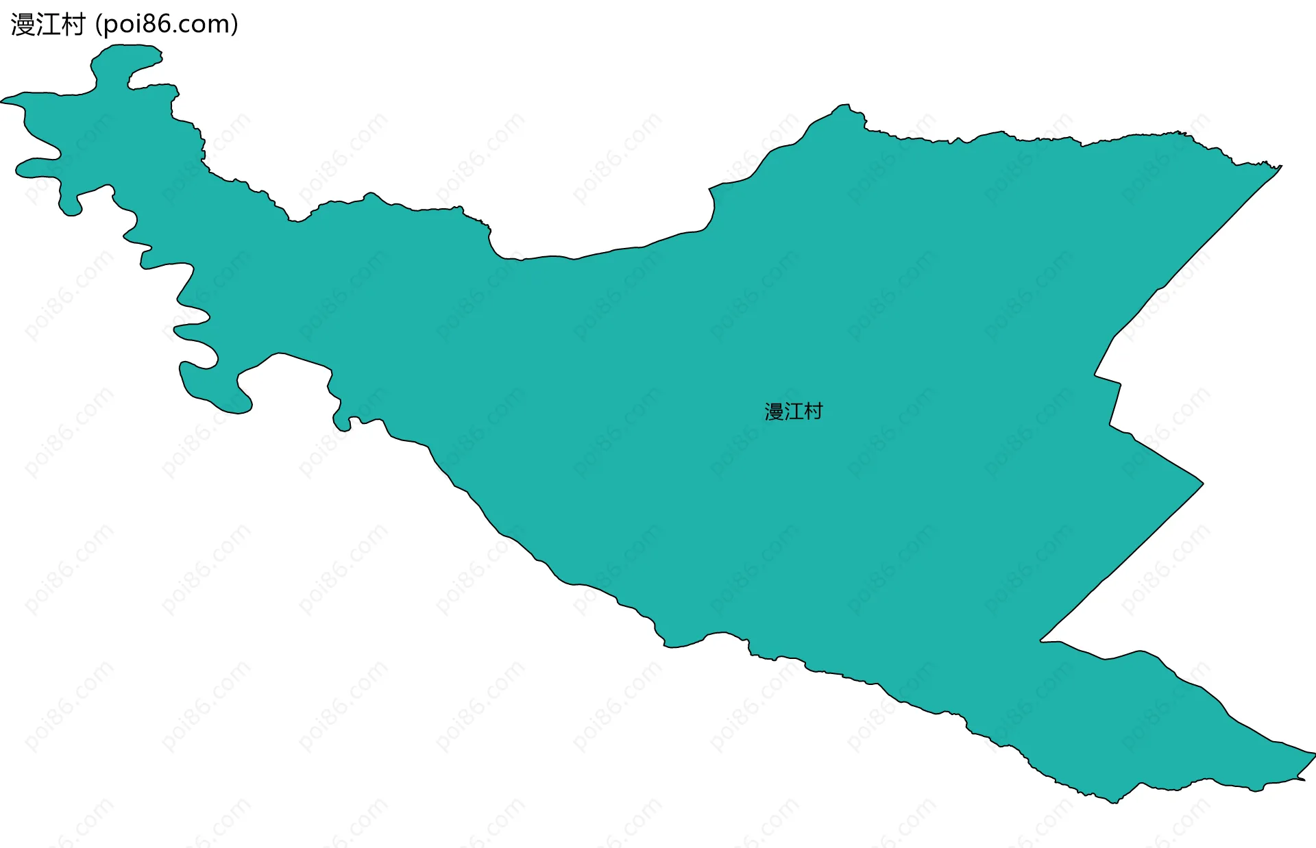 漫江村边界地图