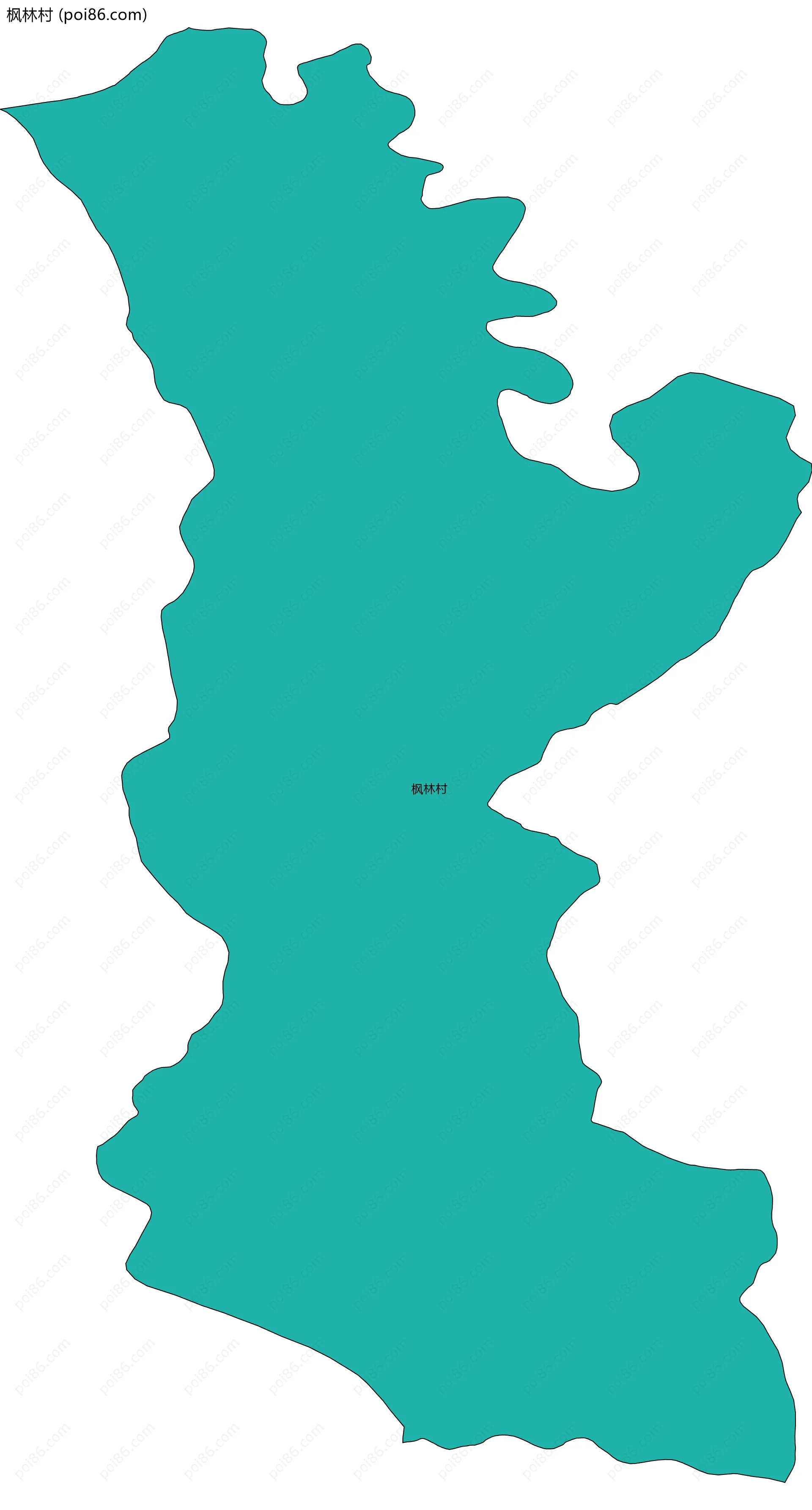 枫林村边界地图