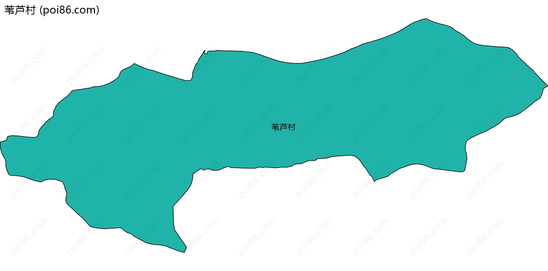 苇芦村边界地图