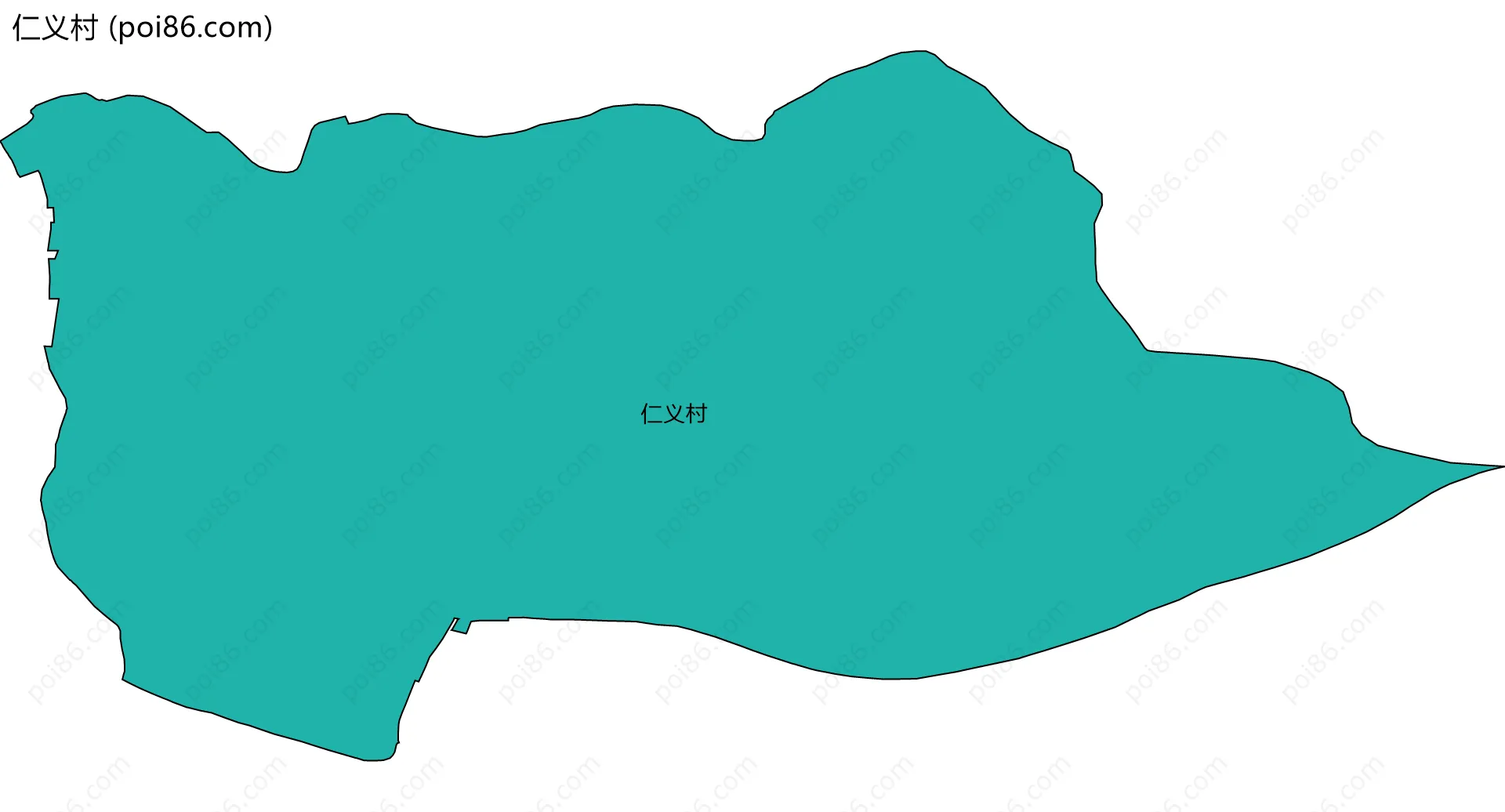 仁义村边界地图