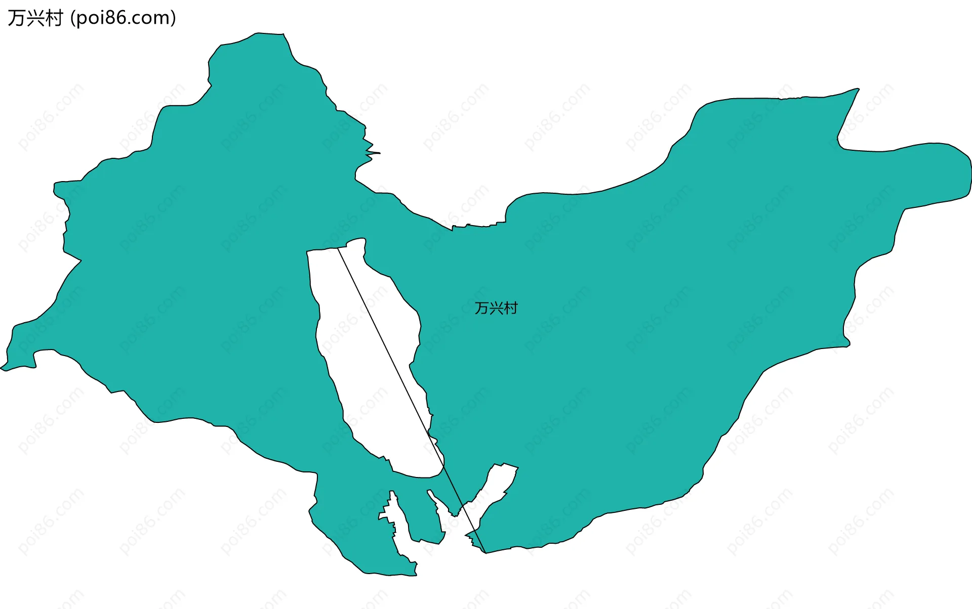 万兴村边界地图