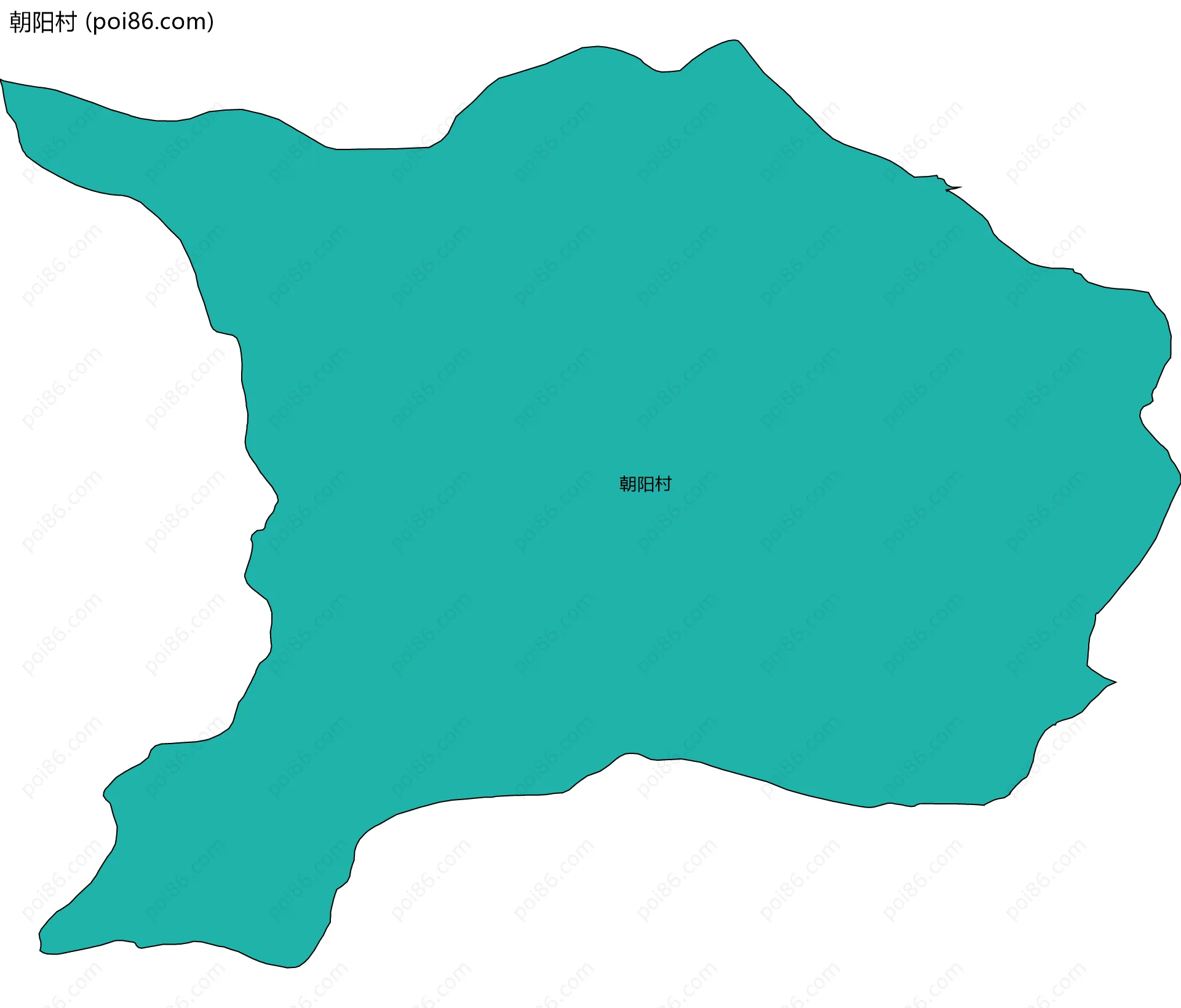 朝阳村边界地图