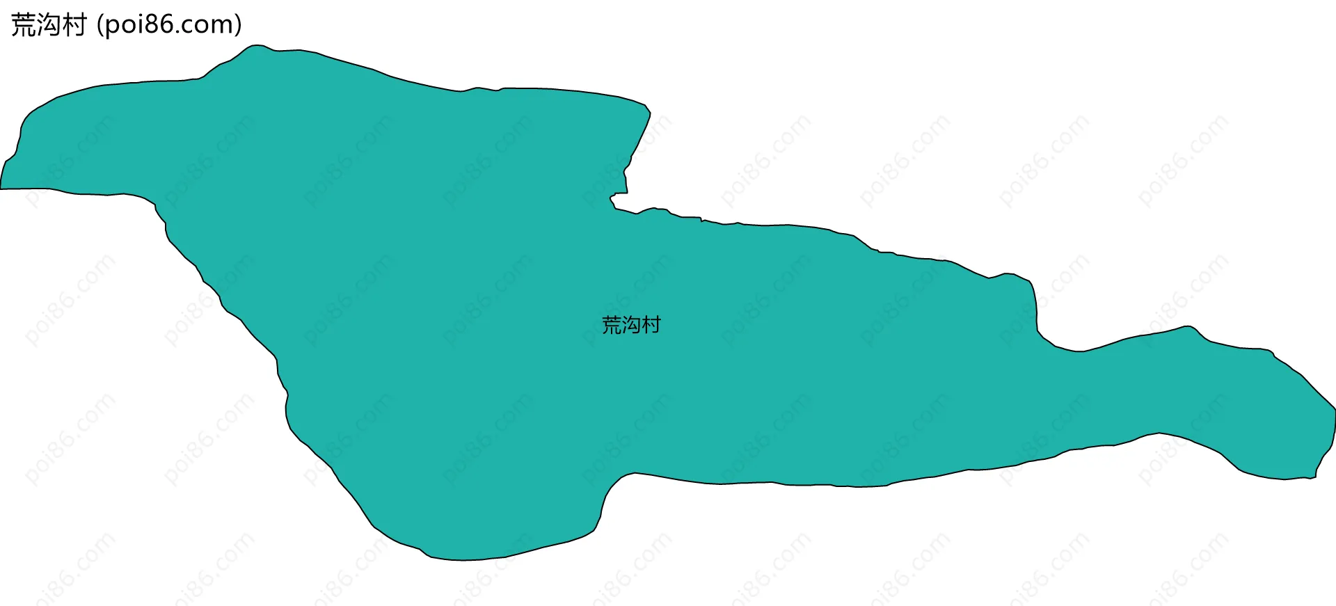 荒沟村边界地图