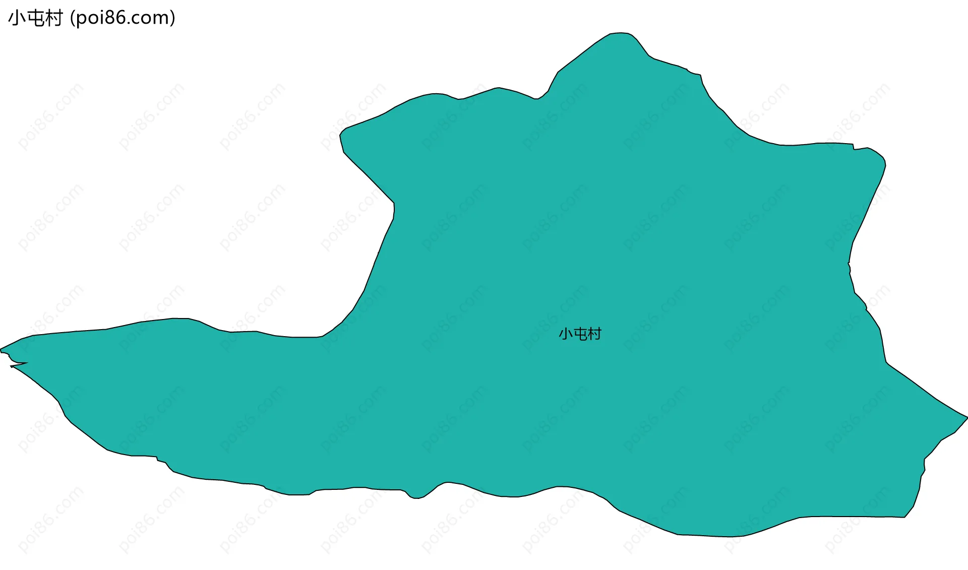 小屯村边界地图