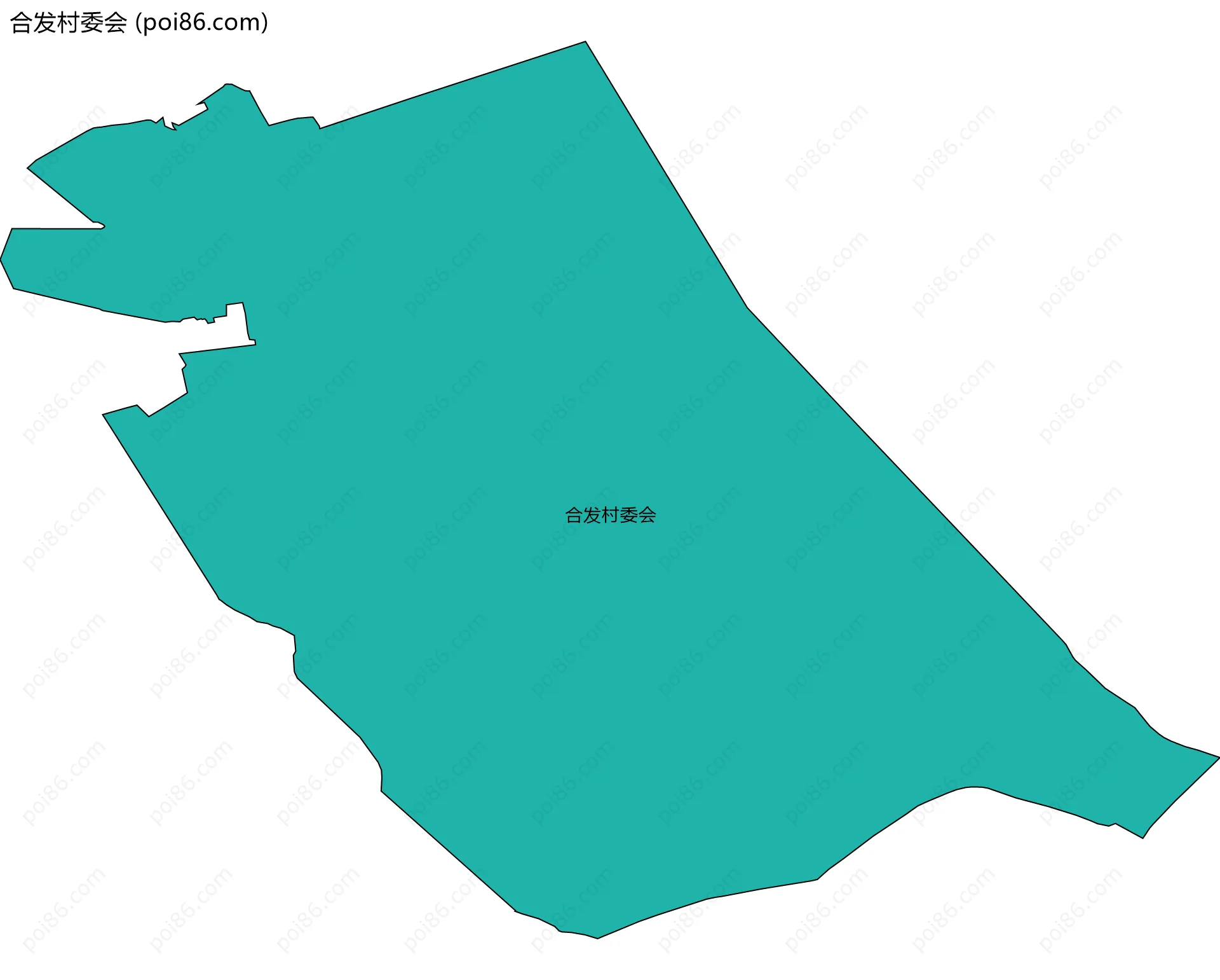 合发村委会边界地图