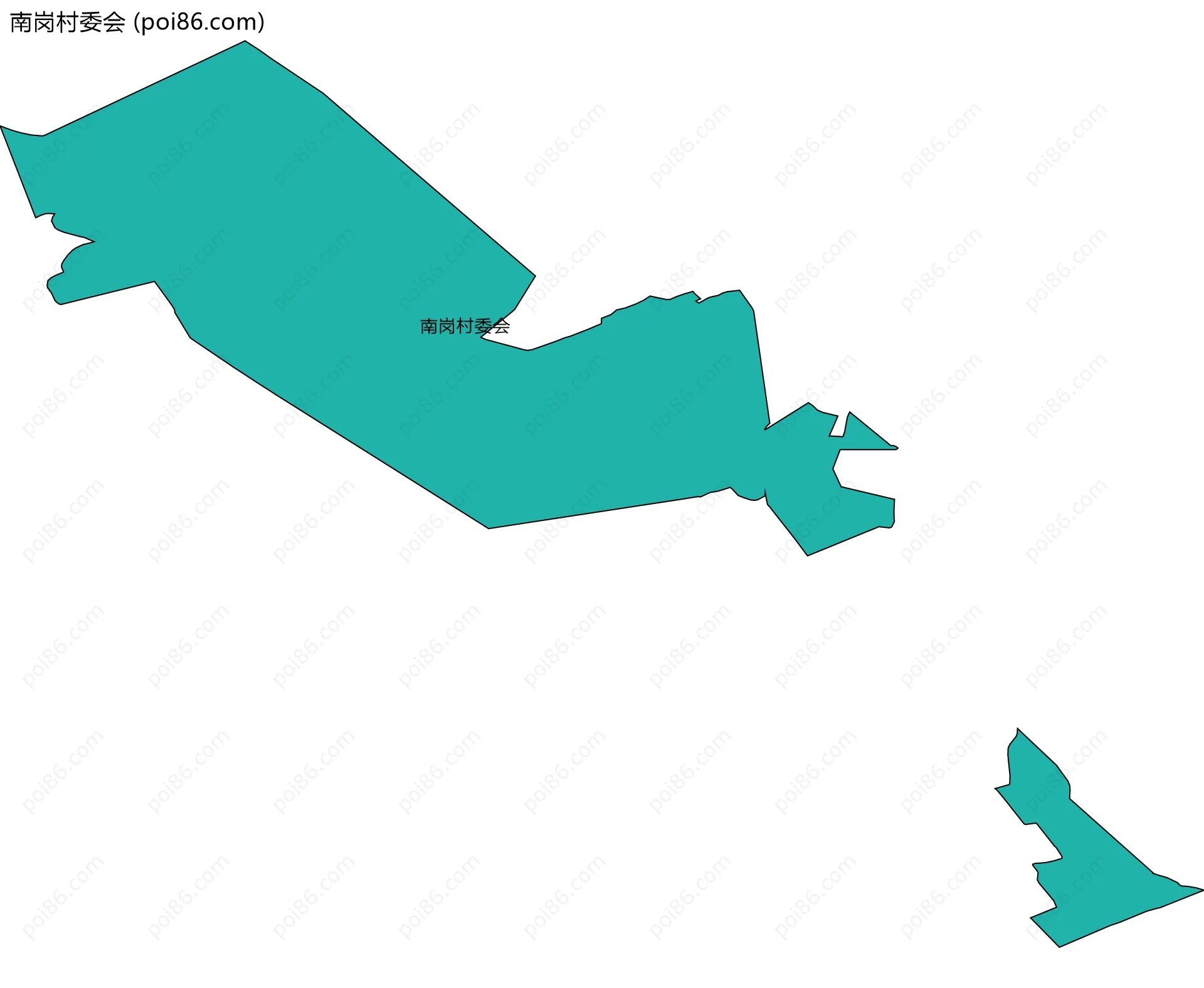 南岗村委会边界地图